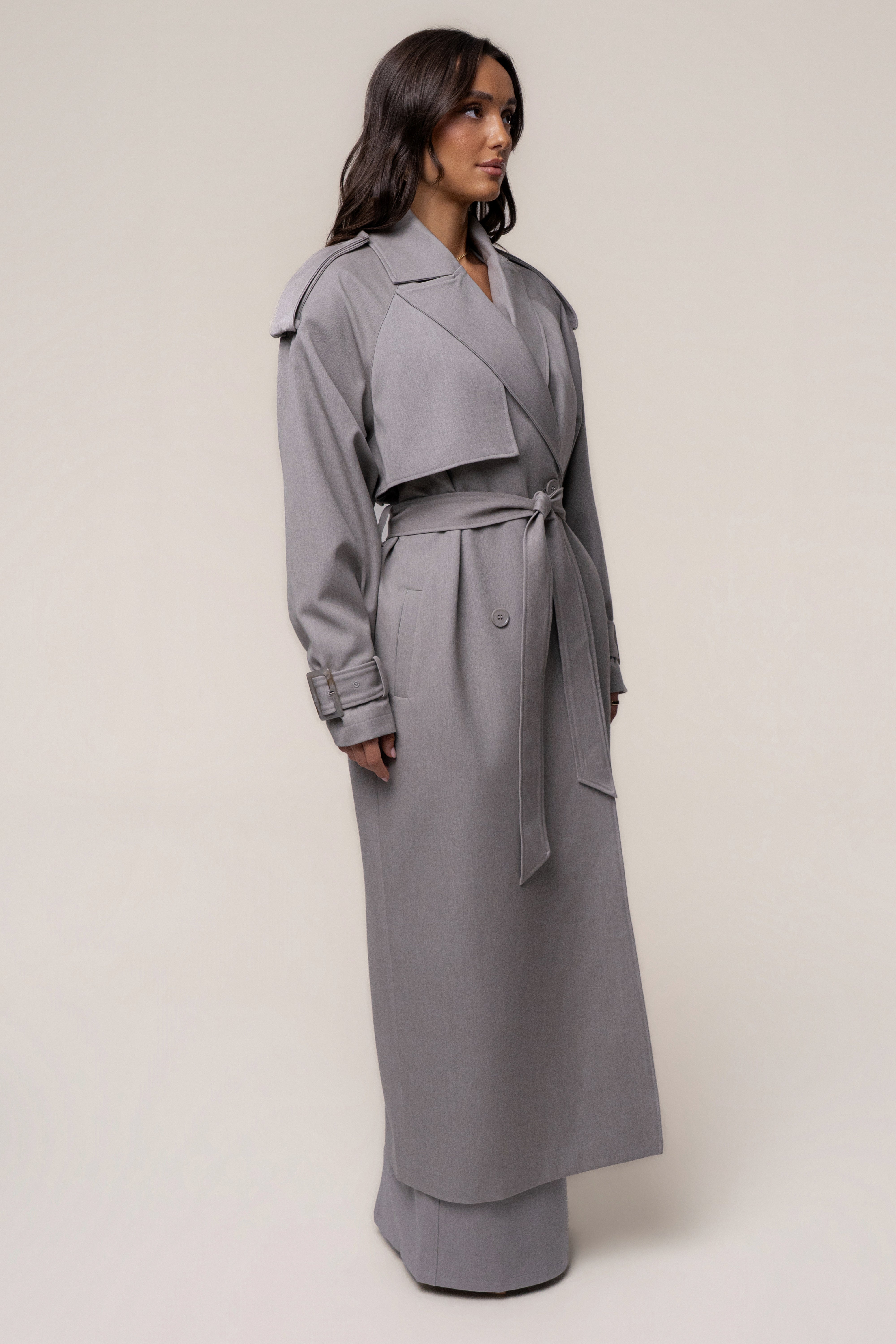 Grey The Icon Trench Coat