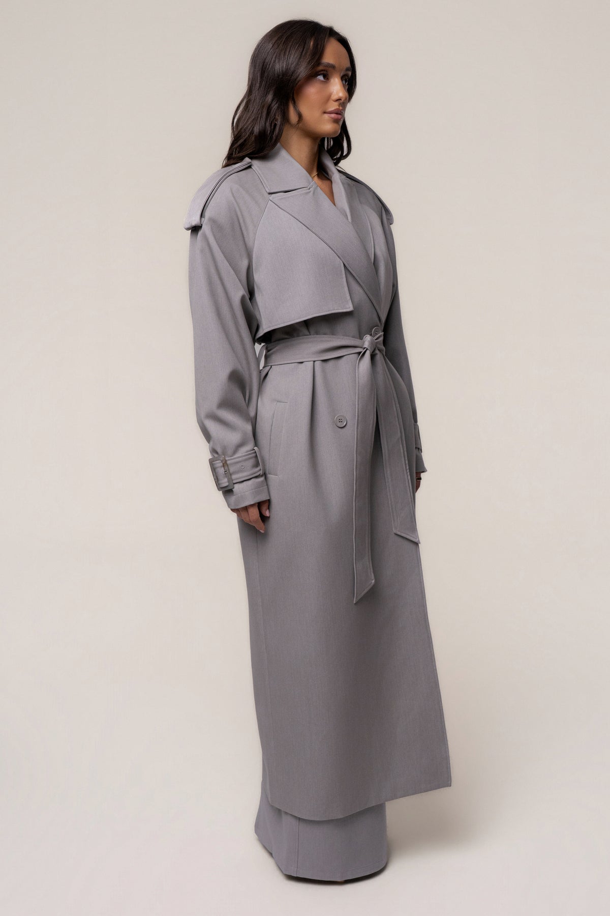 Grey The Icon Trench Coat