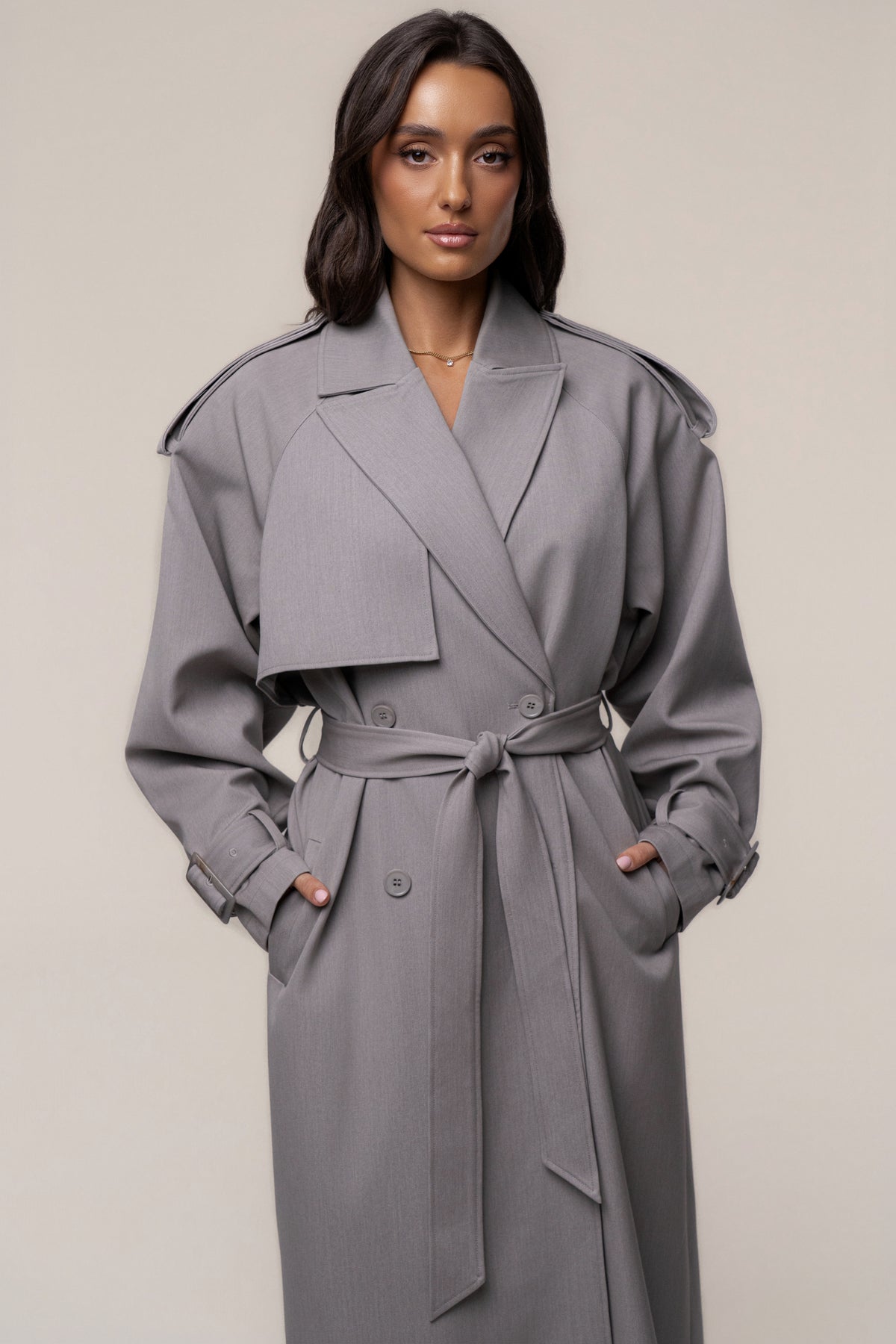 Grey The Icon Trench Coat