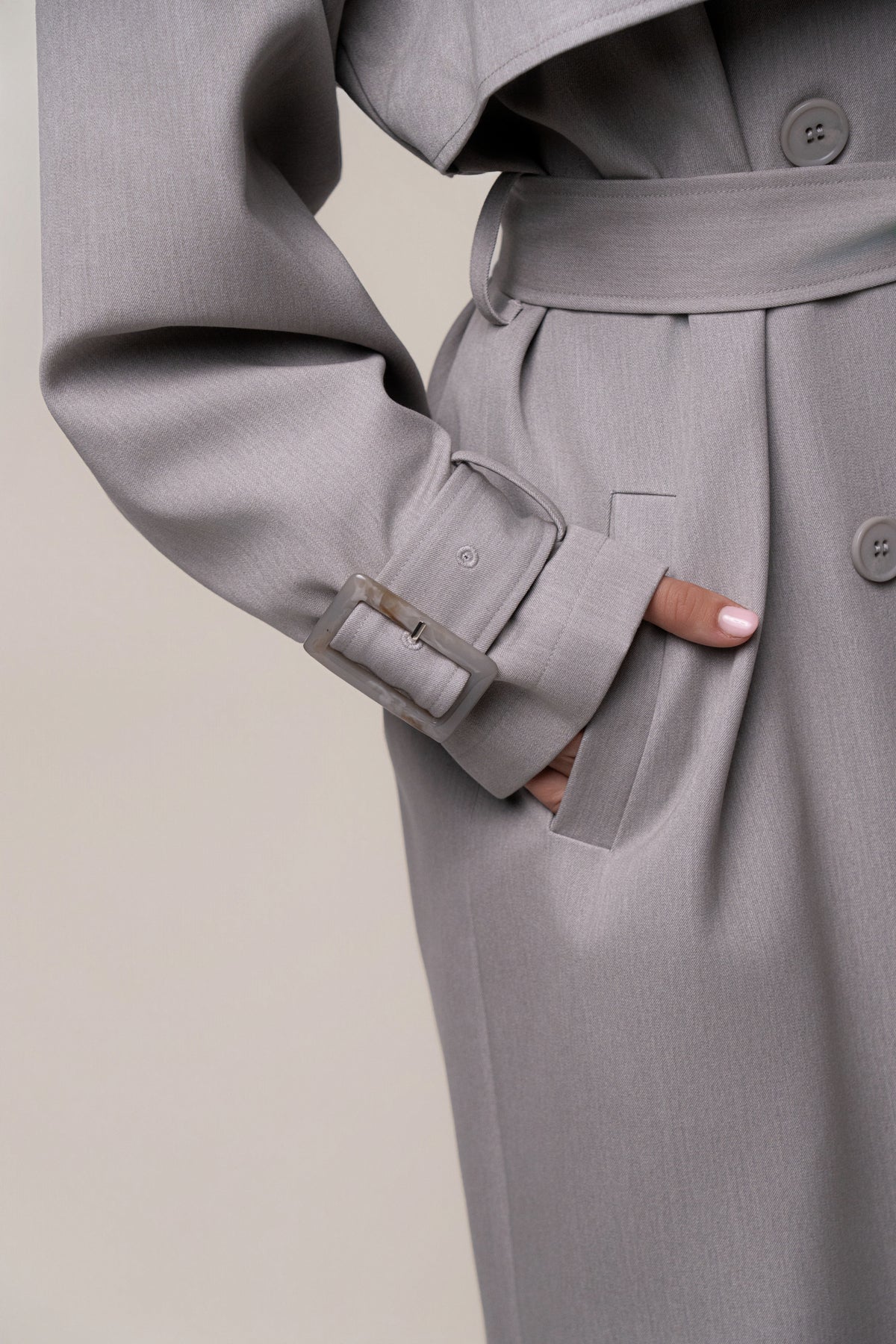 Grey The Icon Trench Coat