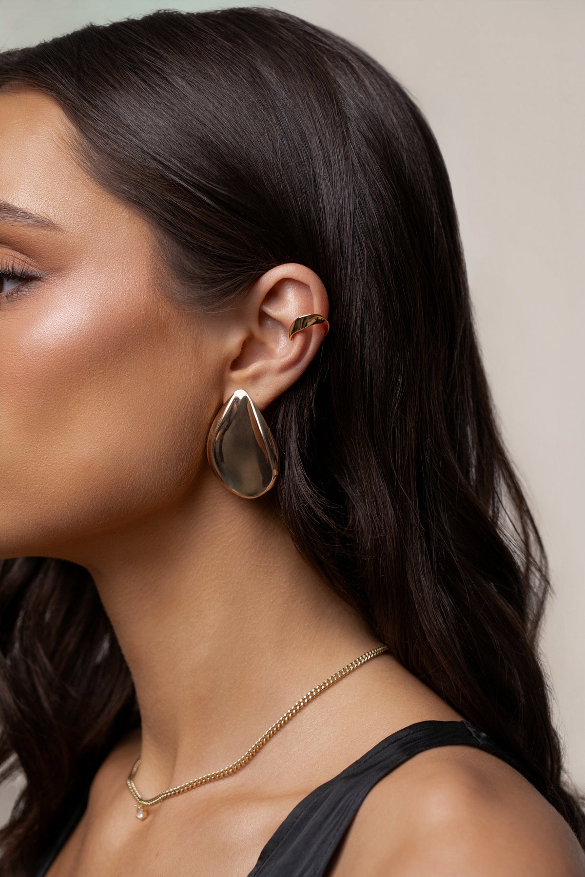 Gold Luna Ear Cuff