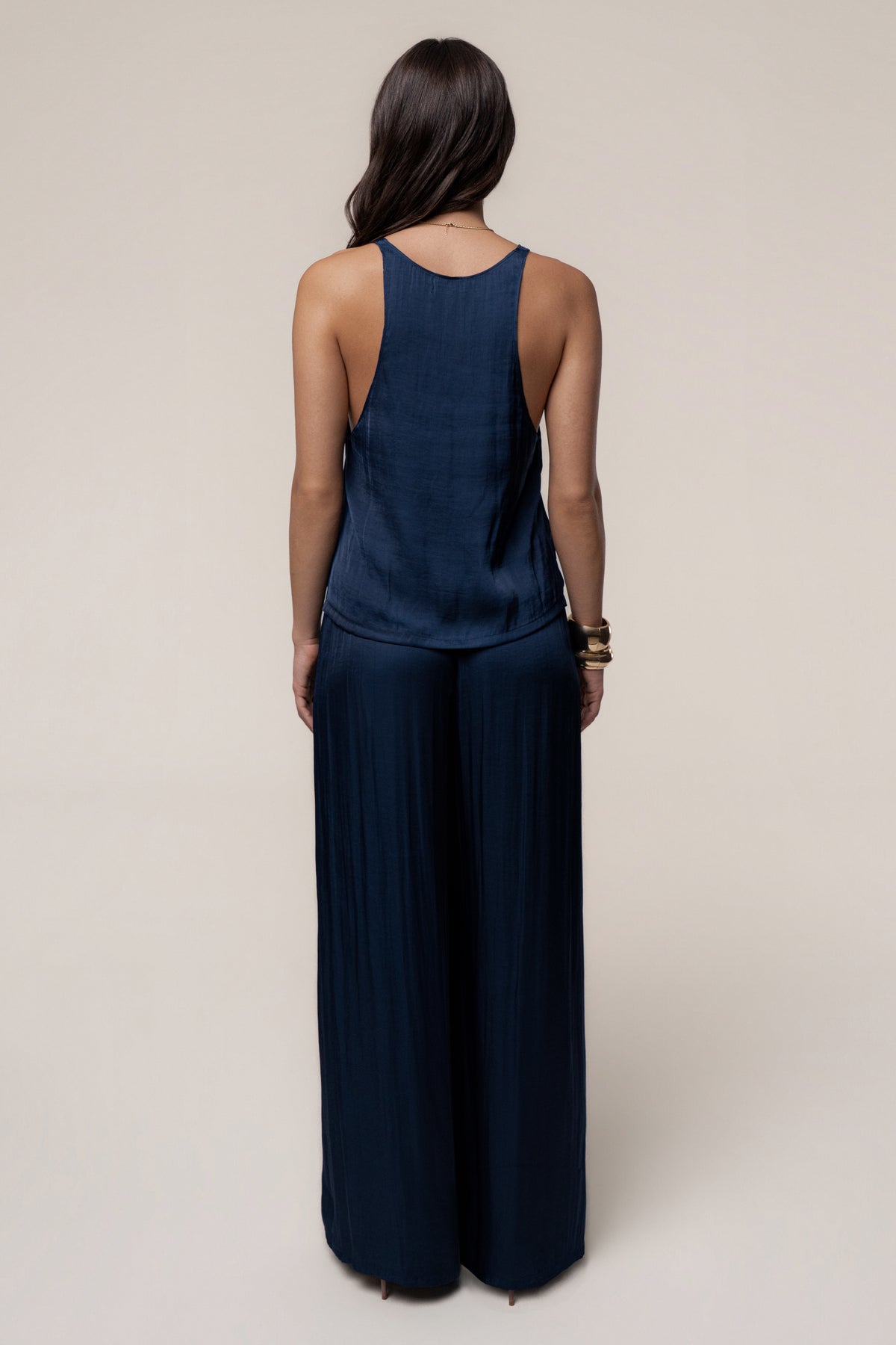 Blue Open Coast Wide Leg Pants