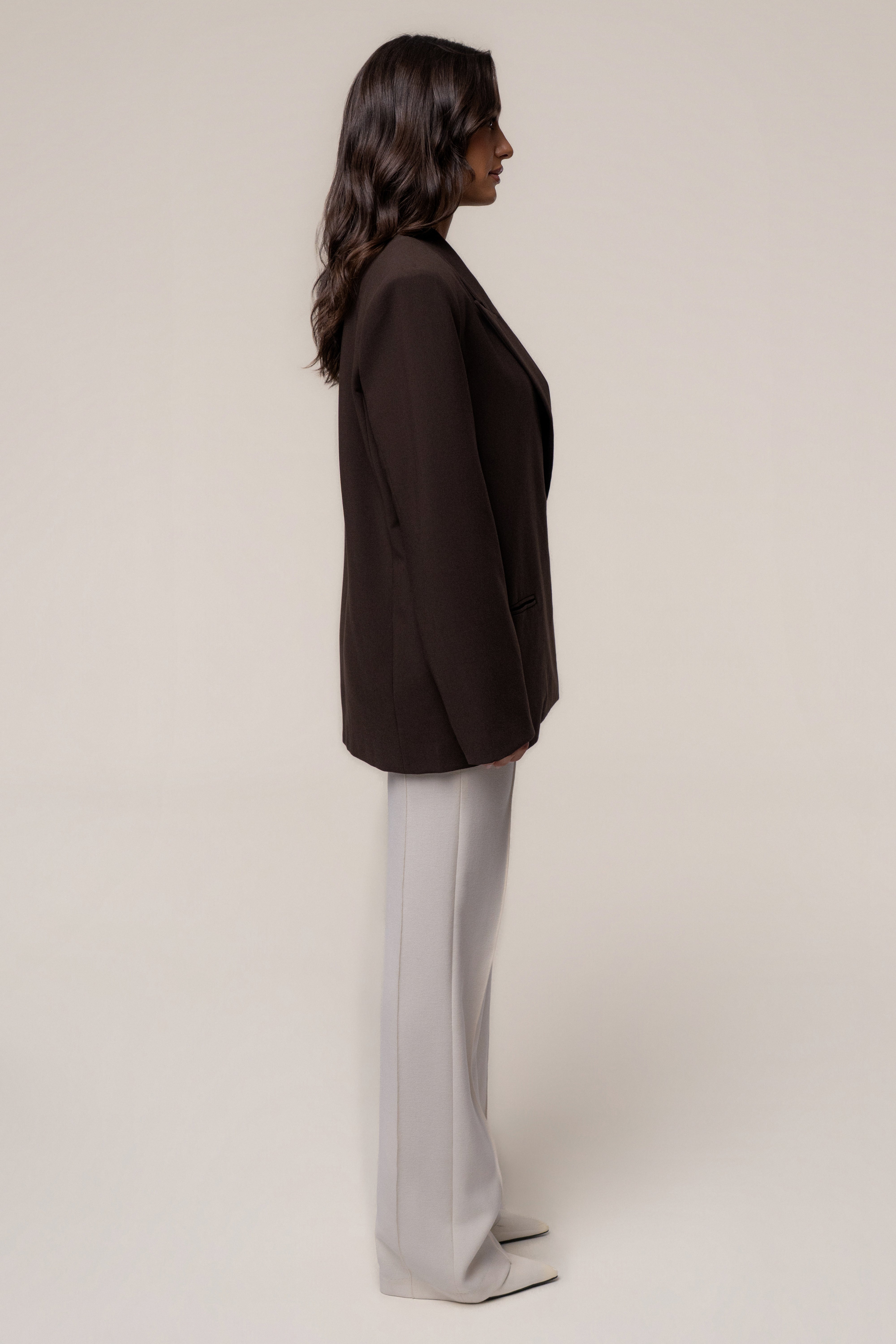 Chocolate Core Standard Double Breasted Blazer
