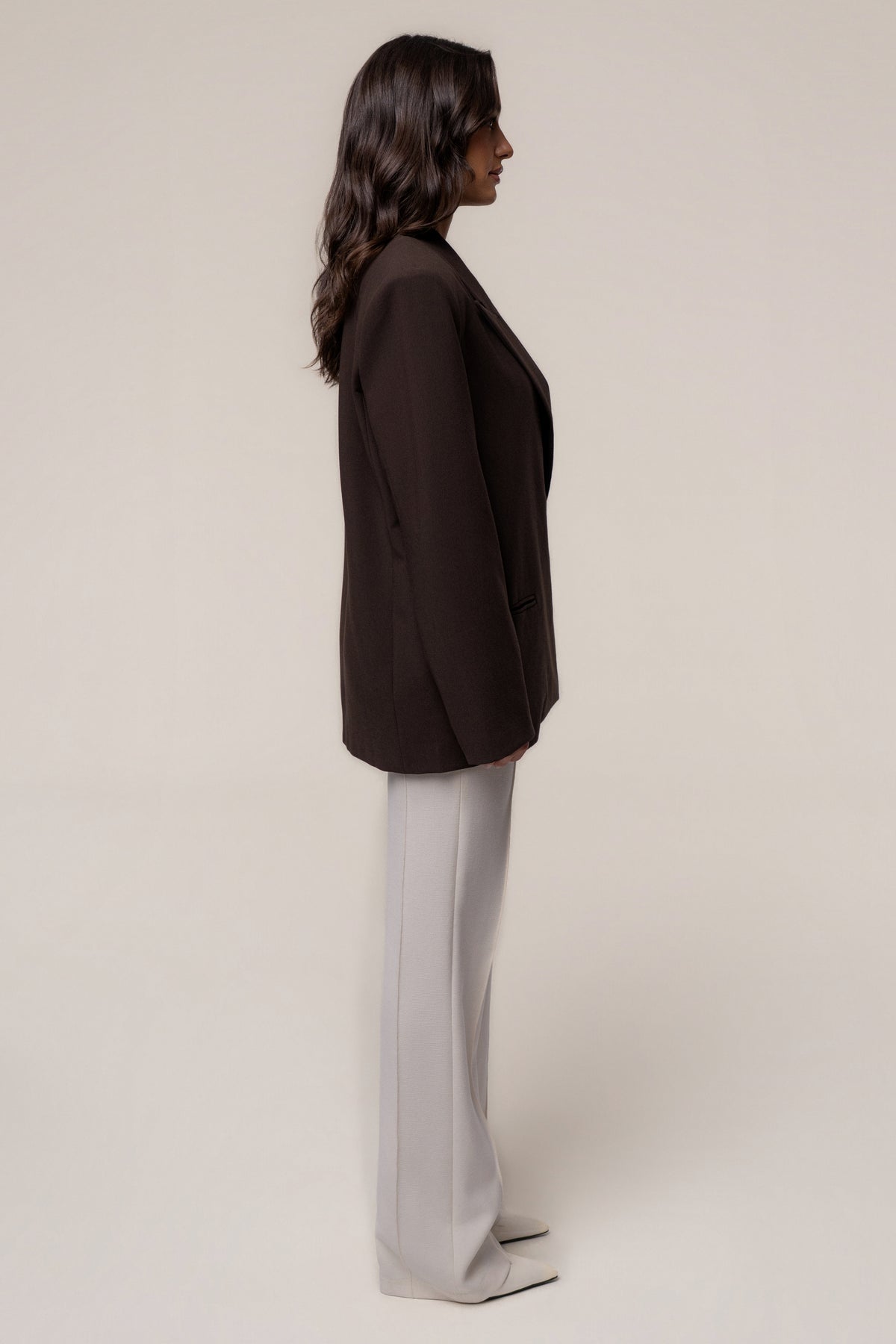 Chocolate Core Standard Double Breasted Blazer