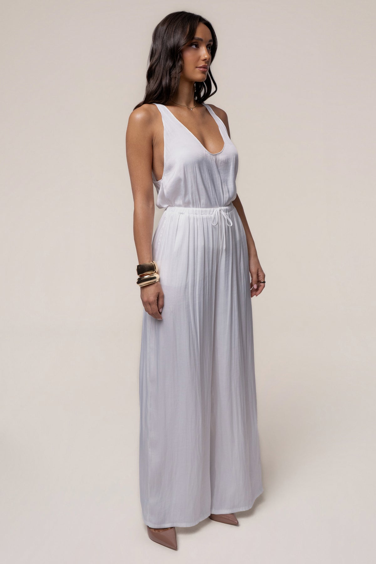 Ivory Open Coast Wide Leg Pants
