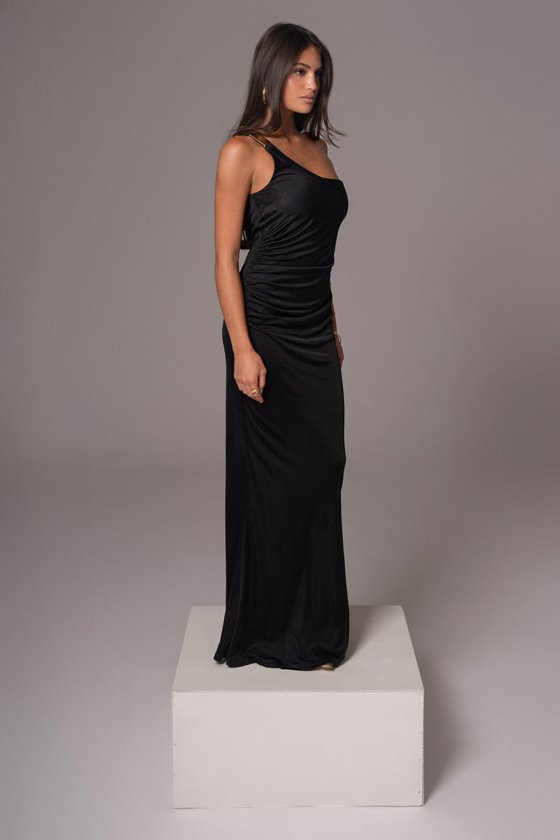 Robe Maxi d'Anniversaire Noire