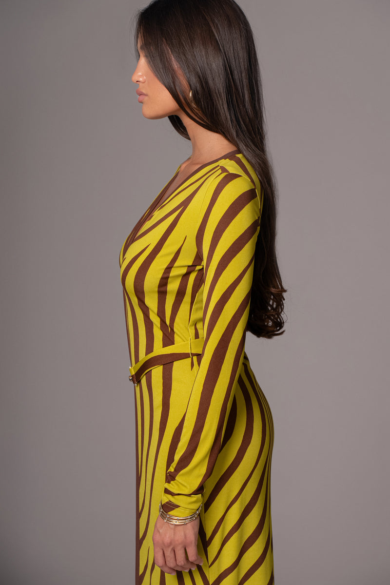 Robe Maxi Juki Imprimée Citron