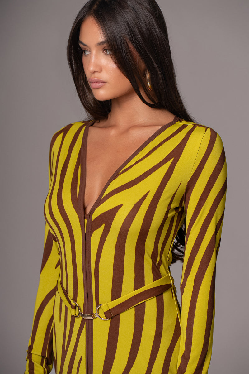 Robe Maxi Juki Imprimée Citron