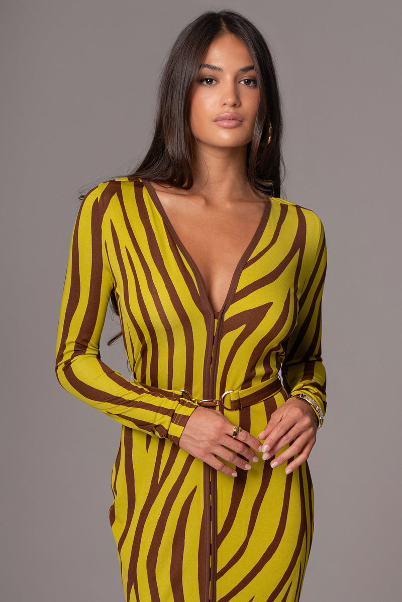 Robe Maxi Juki Imprimée Citron