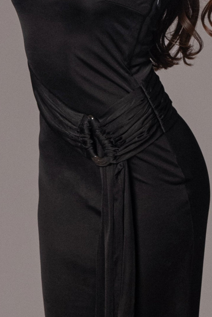 Black Muoi Maxi Dress - JLUXLABEL