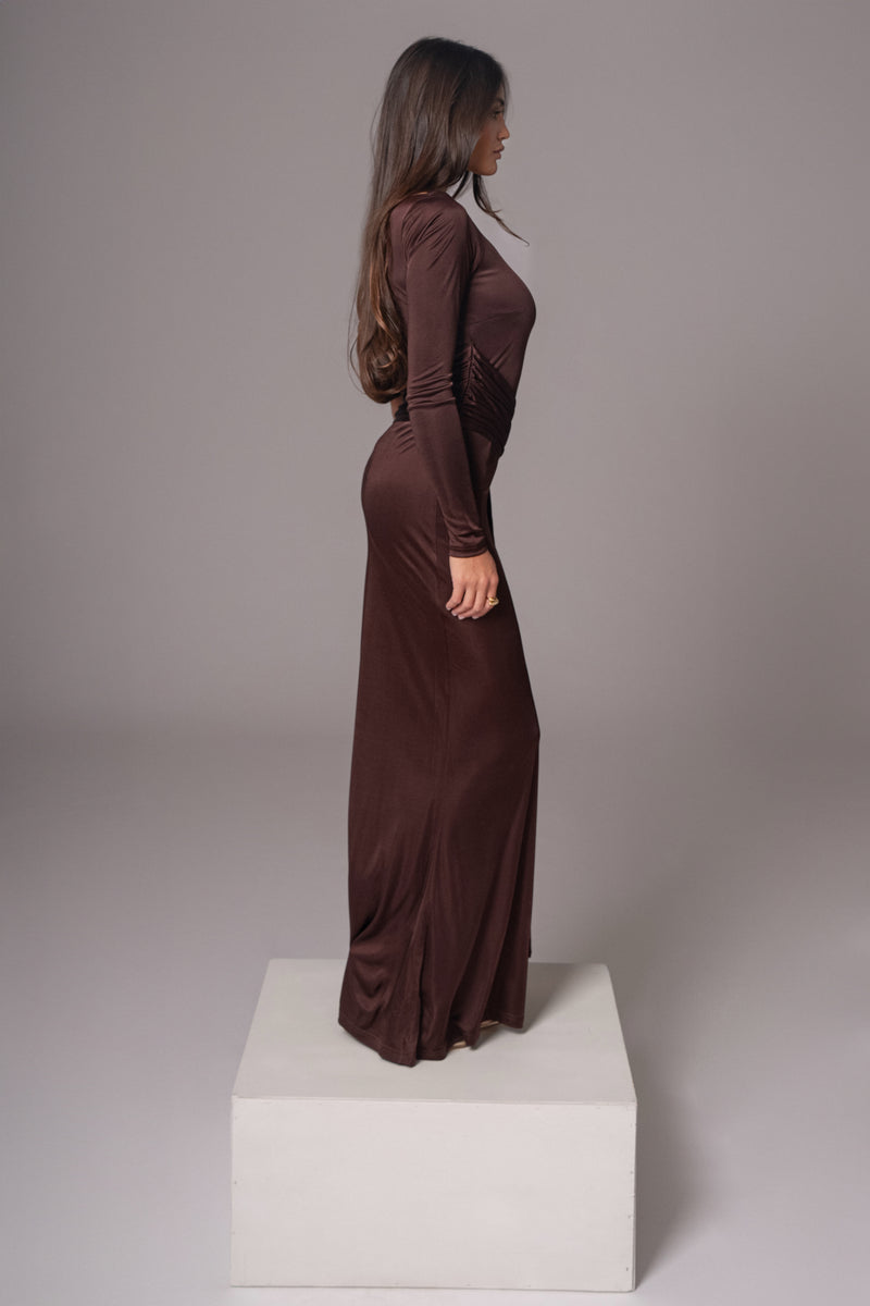 Robe Maxi Chocolat Muoi