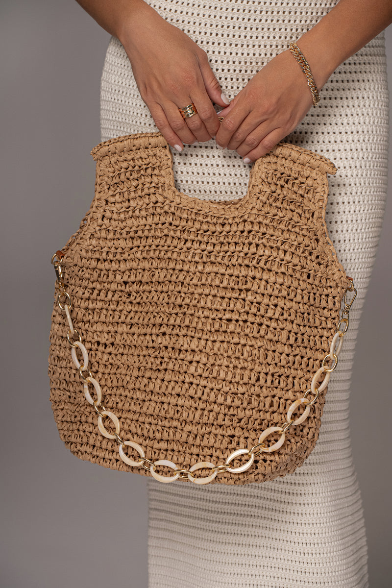 Beige Tropica Handbag