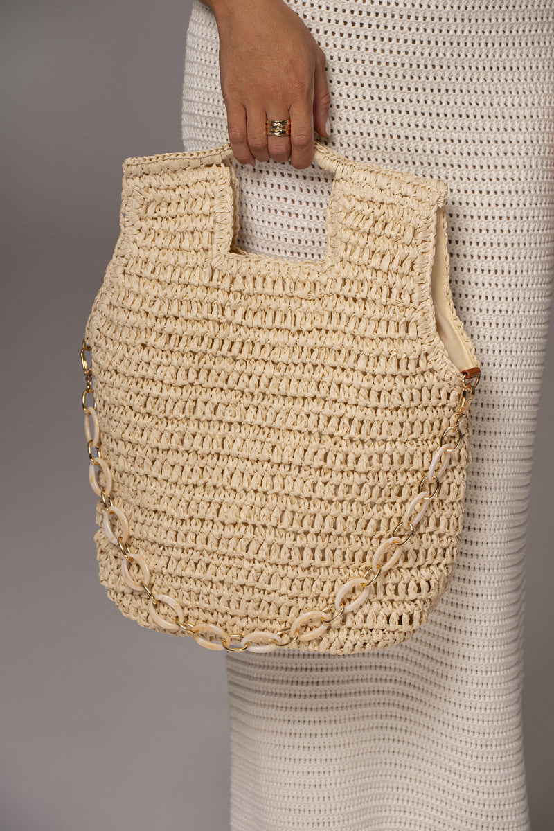 Ivory Tropica Handbag