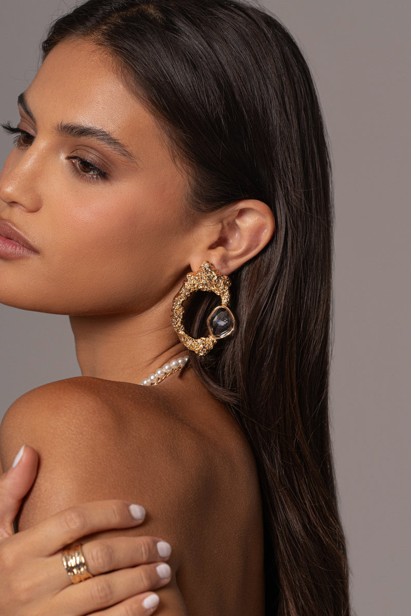 Gold Secret Shores Earrings