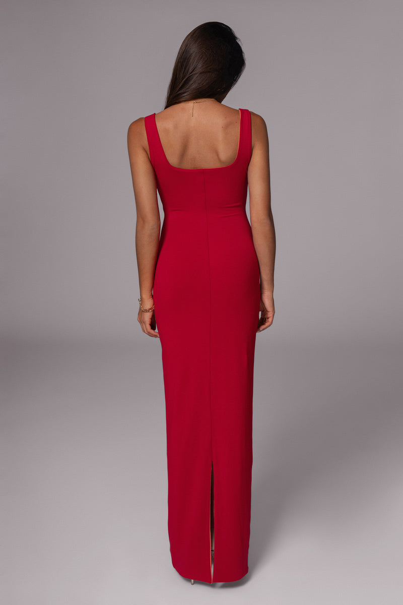 Red/Orange Keidi Reversible Maxi Dress