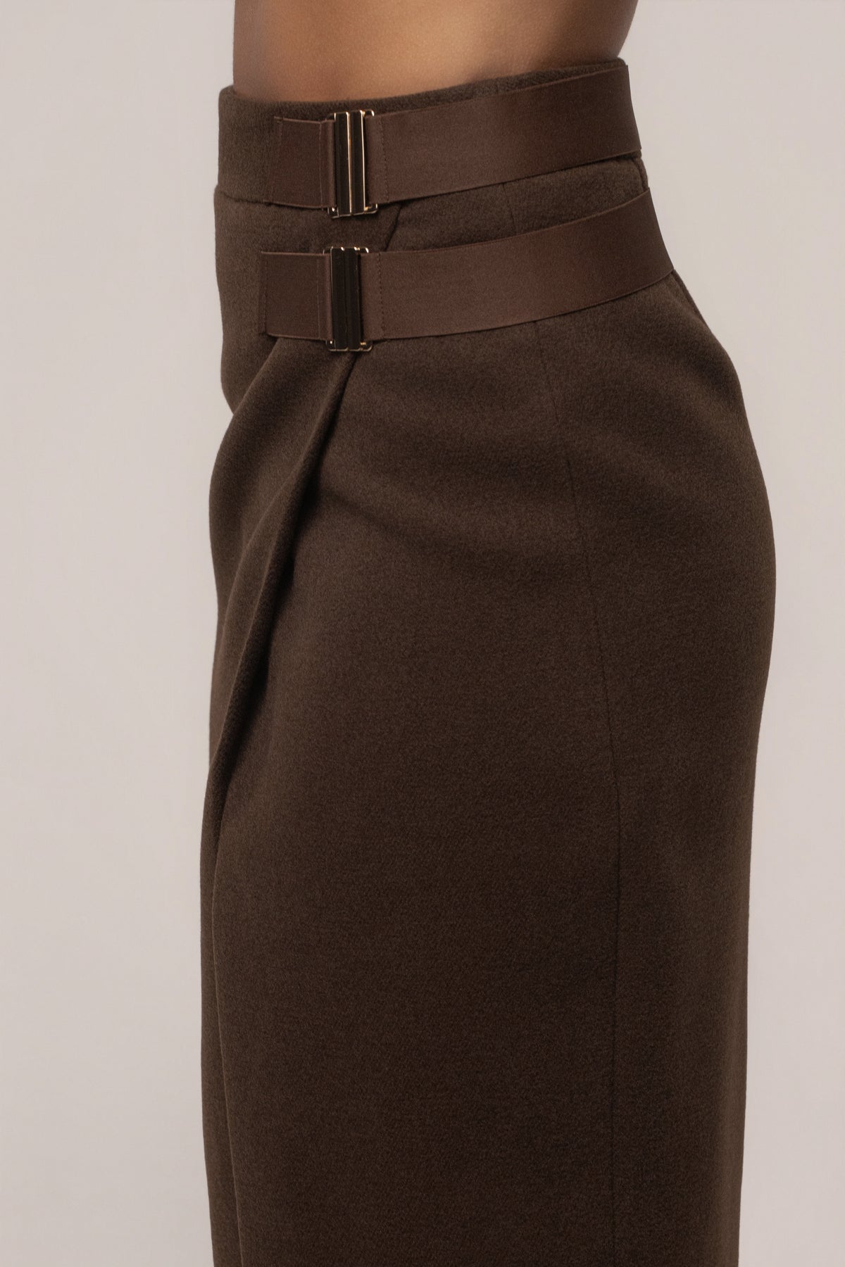 Chocolate Gisele Slit Skirt