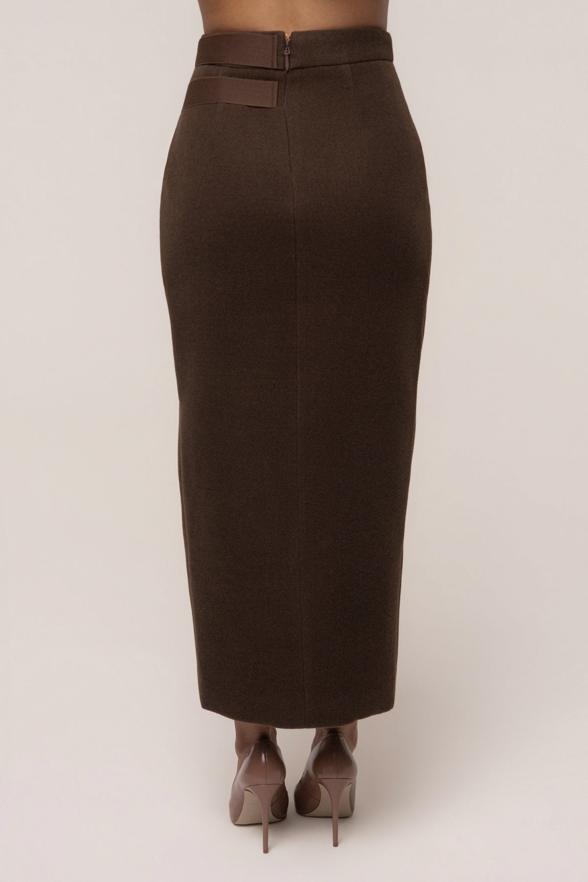 Chocolate Gisele Slit Skirt