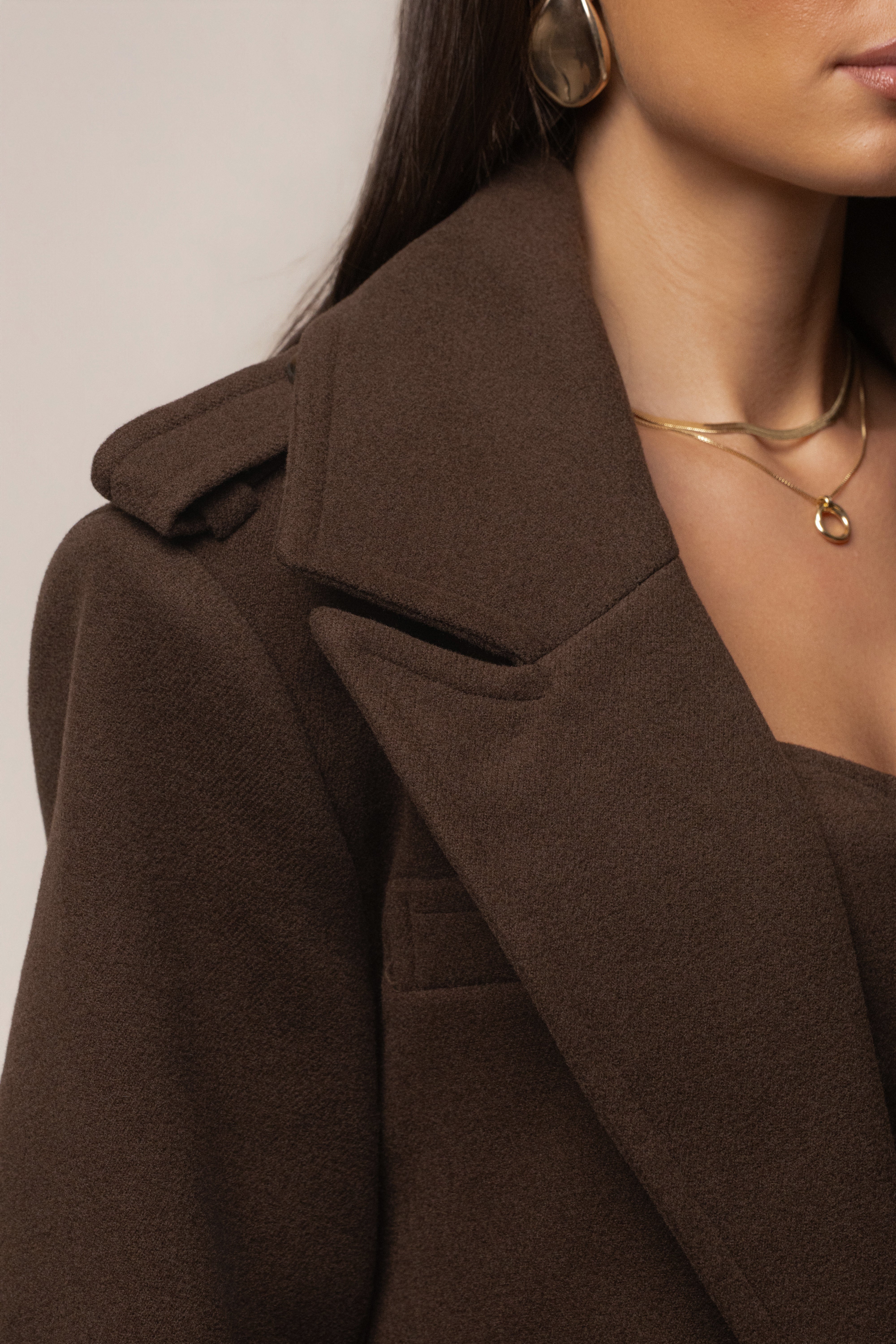 Chocolate Savannah Belted Coat