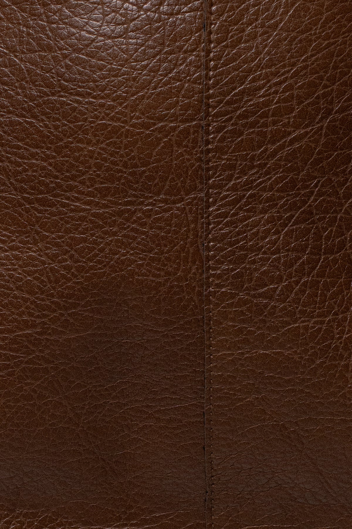 Brown Olivia PU Leather Skirt