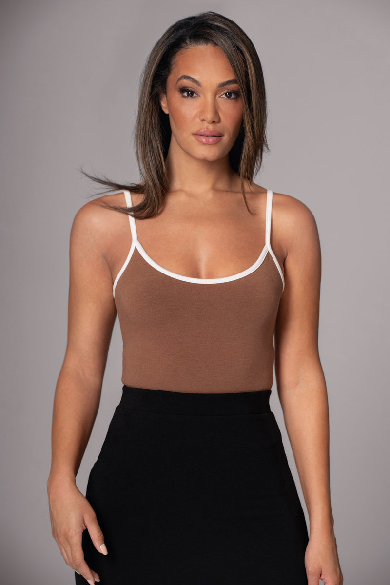 Black/Pecan Tash Reversible Cami Top