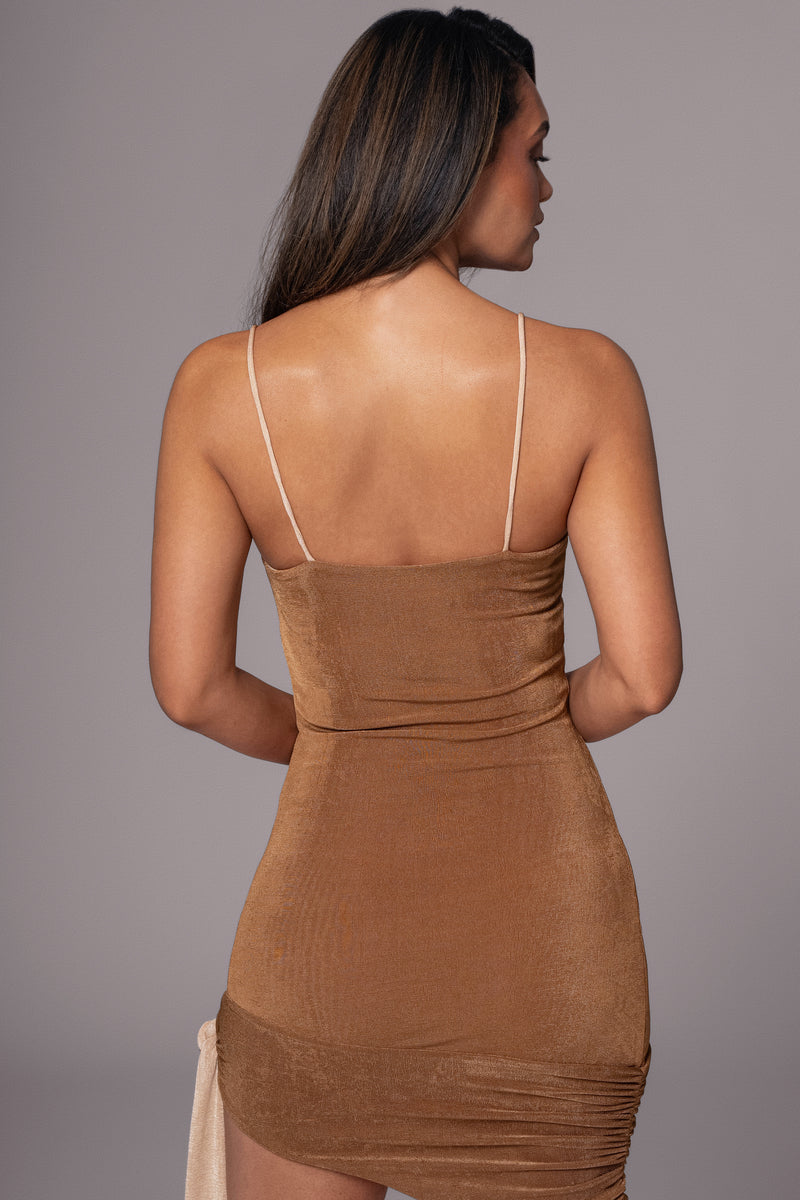 Robe Mini Réversible Mirage Tan/Beige