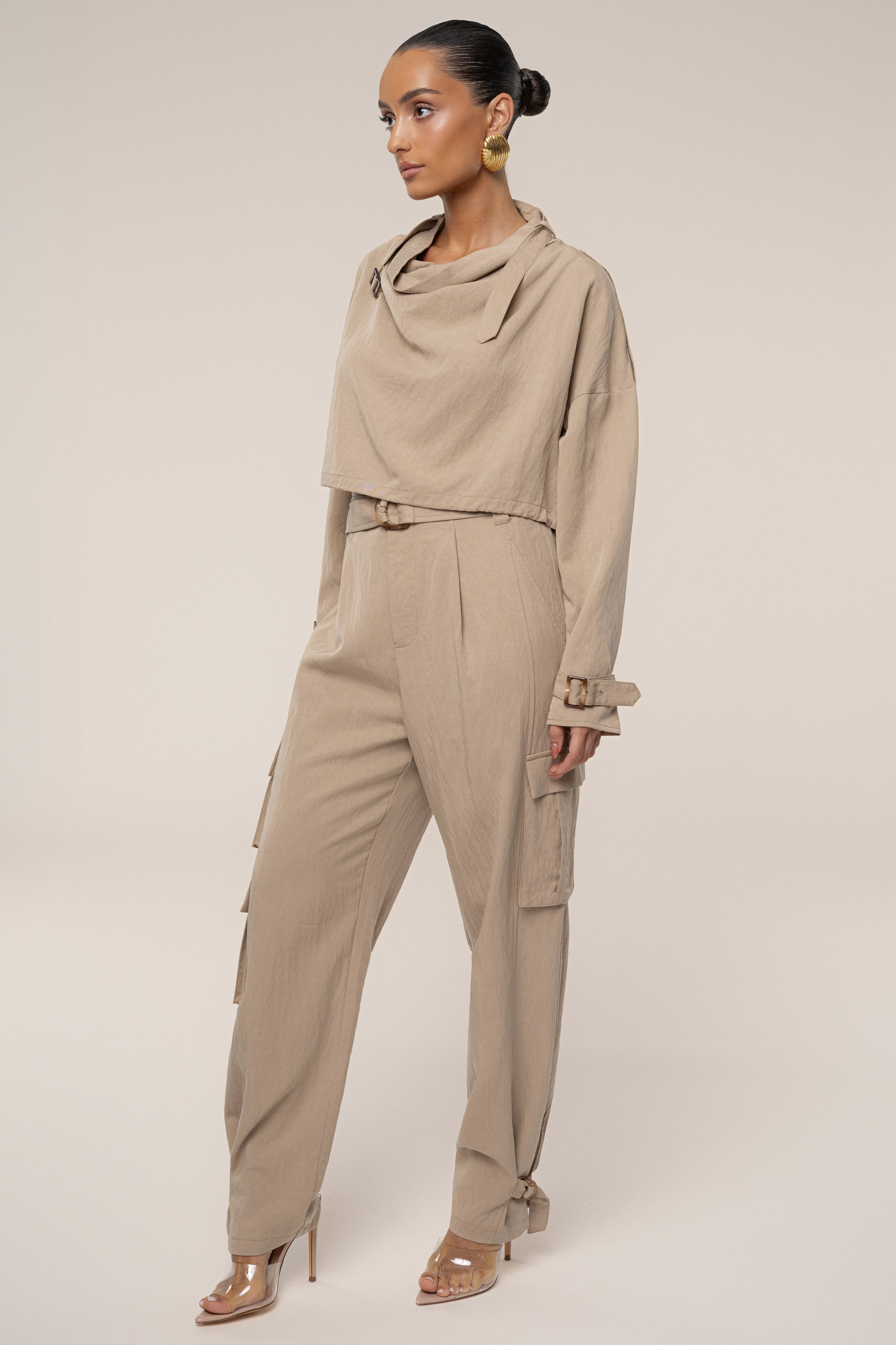 Beige Wanderlust Crop Top - JLUXLABEL