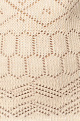 Cream Ballari Crochet Knit Maxi Dress - JLUXLABEL