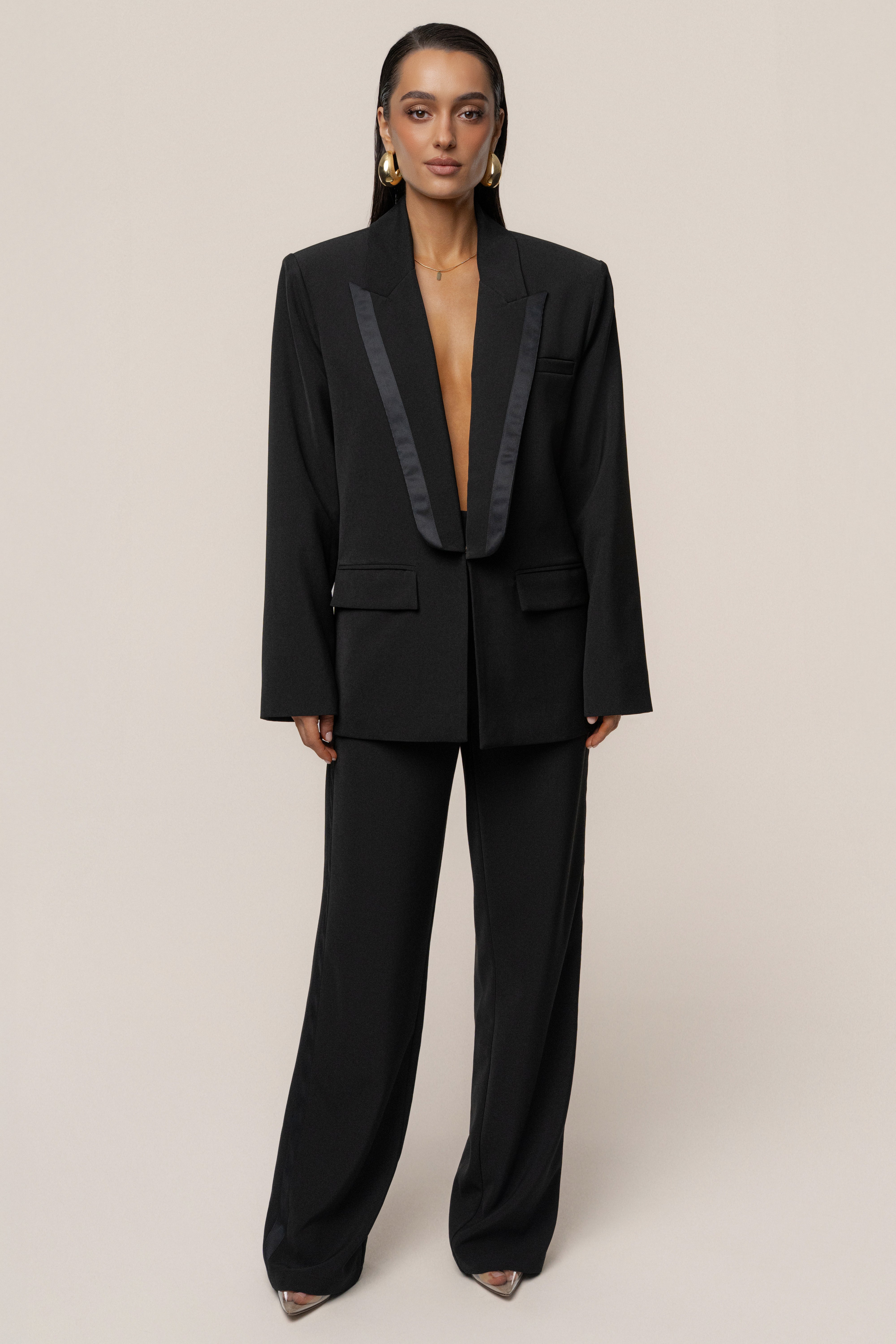 PRE-ORDER Black Suite Life Woven Pant