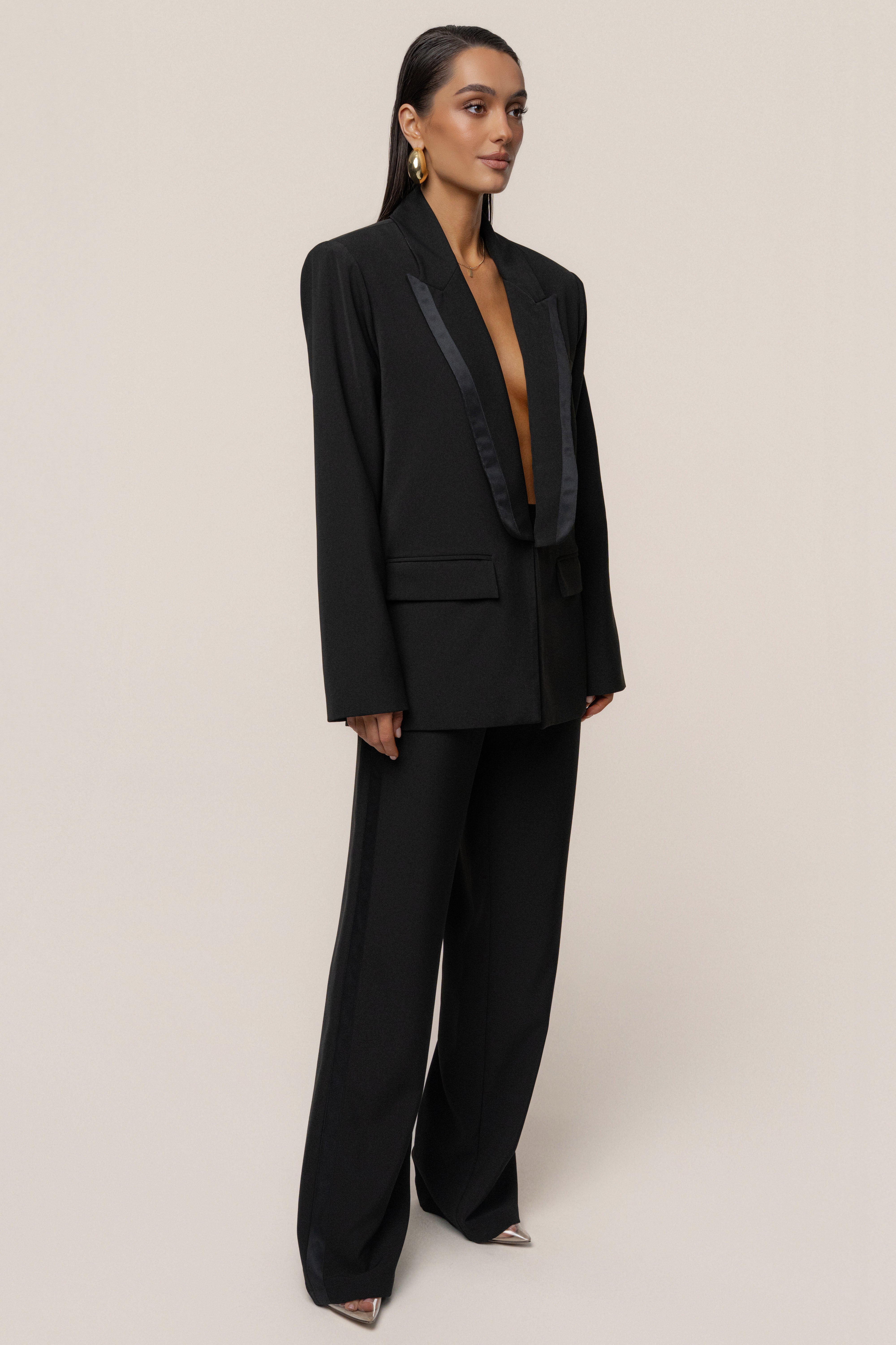 PRE-ORDER Black Suite Life Woven Pant