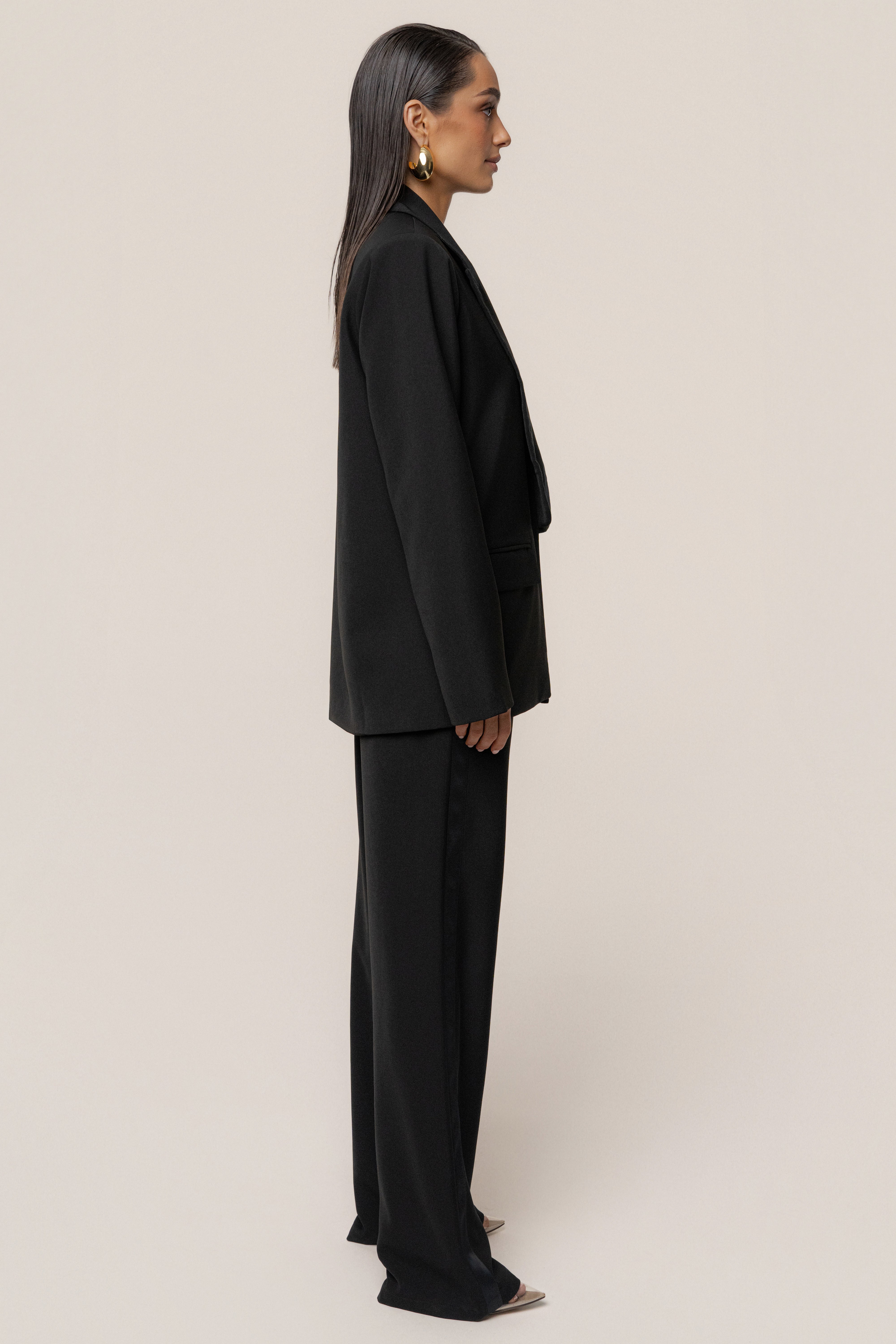 PRE-ORDER Black Suite Life Woven Pant