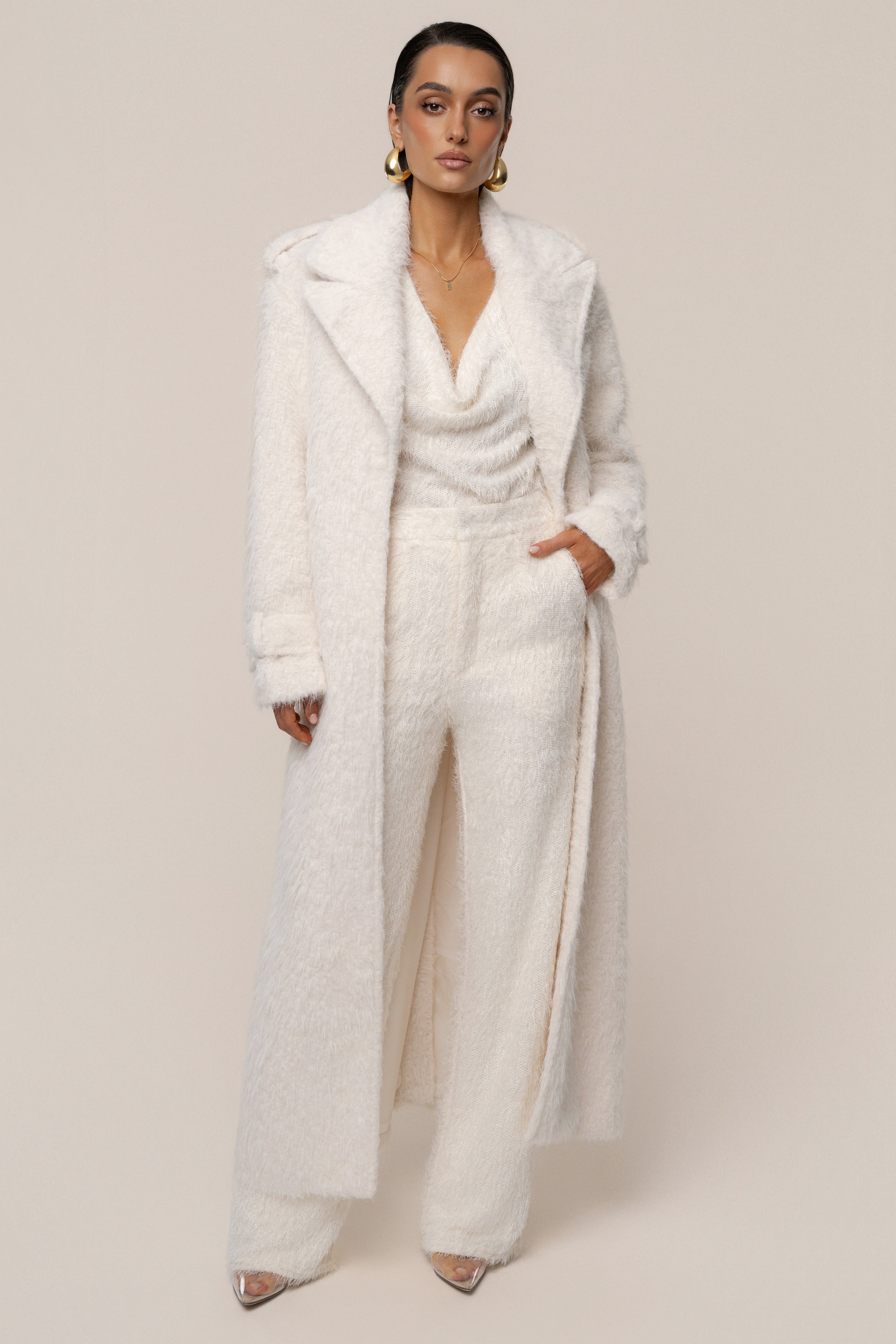 Cream Winter Haven Pant - JLUXLABEL