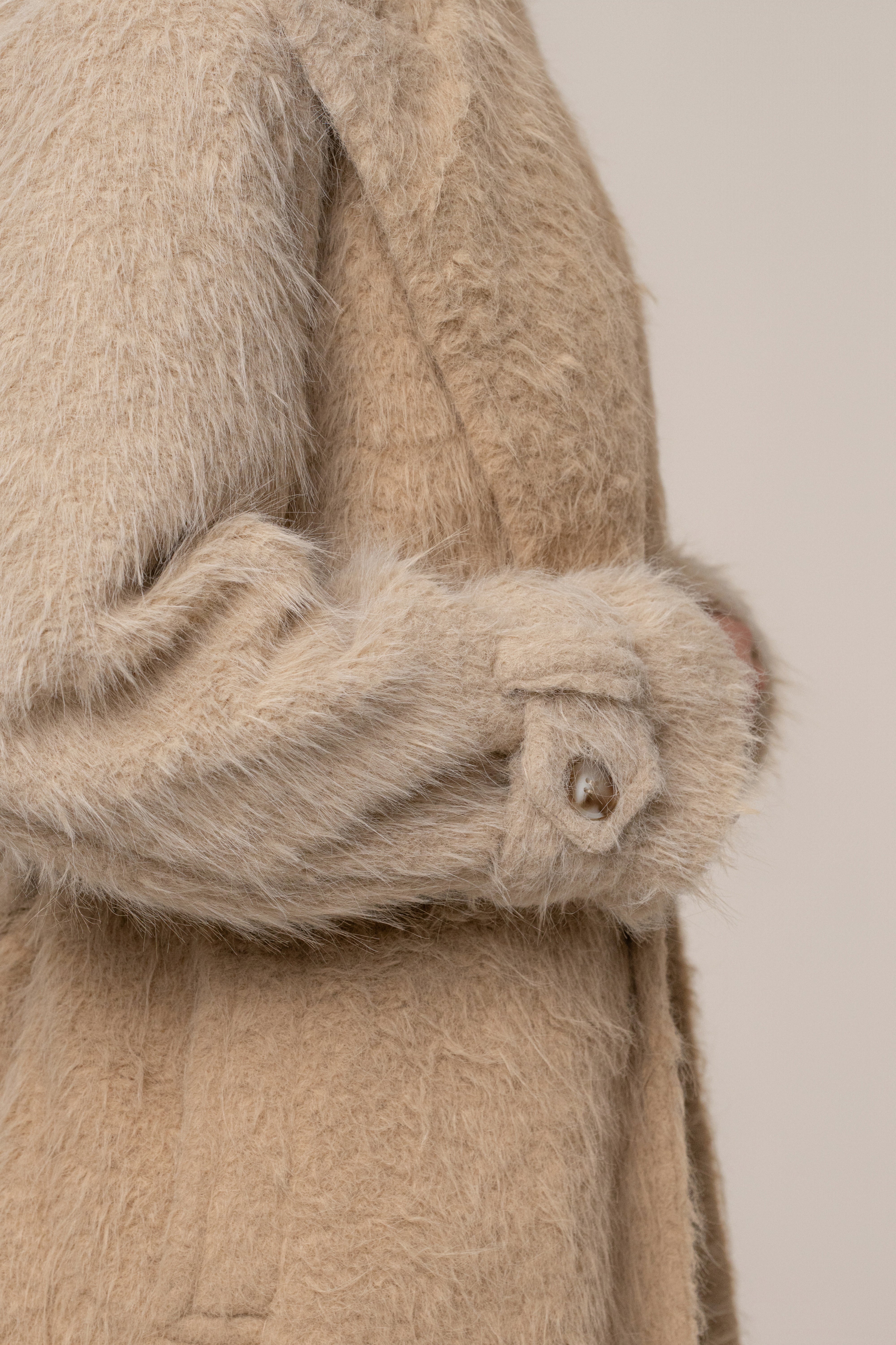 Beige Warm Layers Oversize Coat