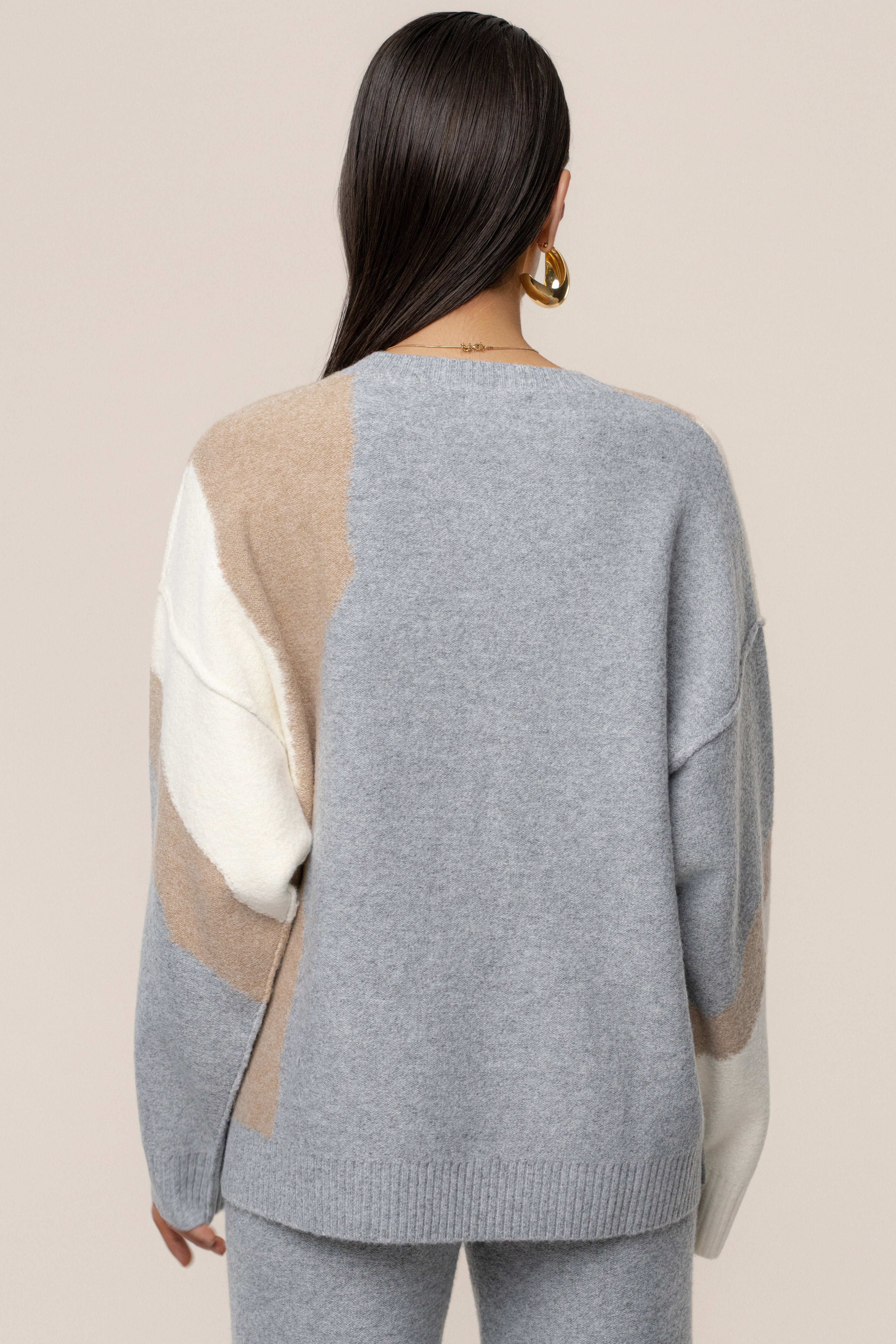 Grey Emelie Knit Pant Set