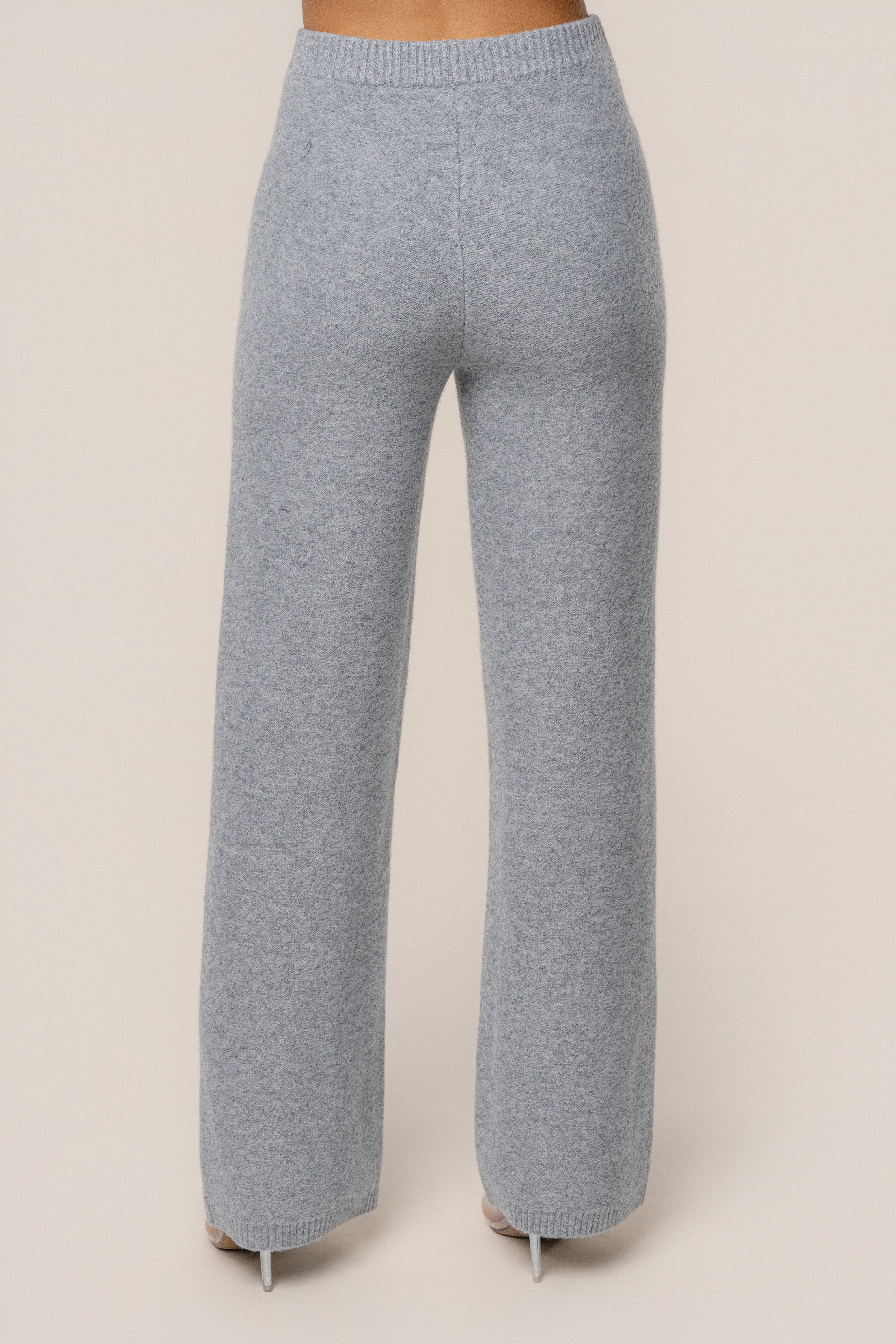 Grey Emelie Knit Pant Set