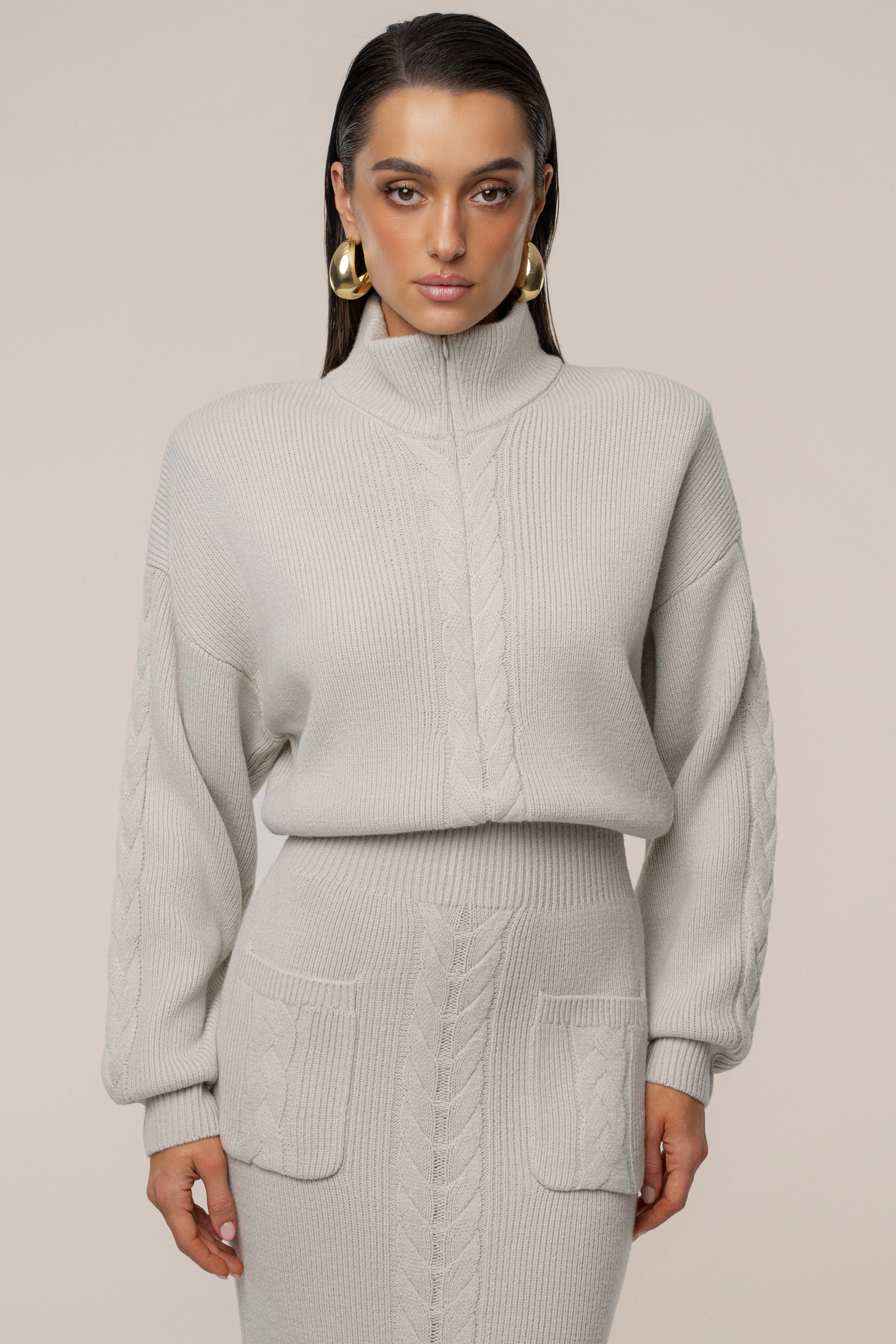 Stone Cozy Intentions Ribbed Dress