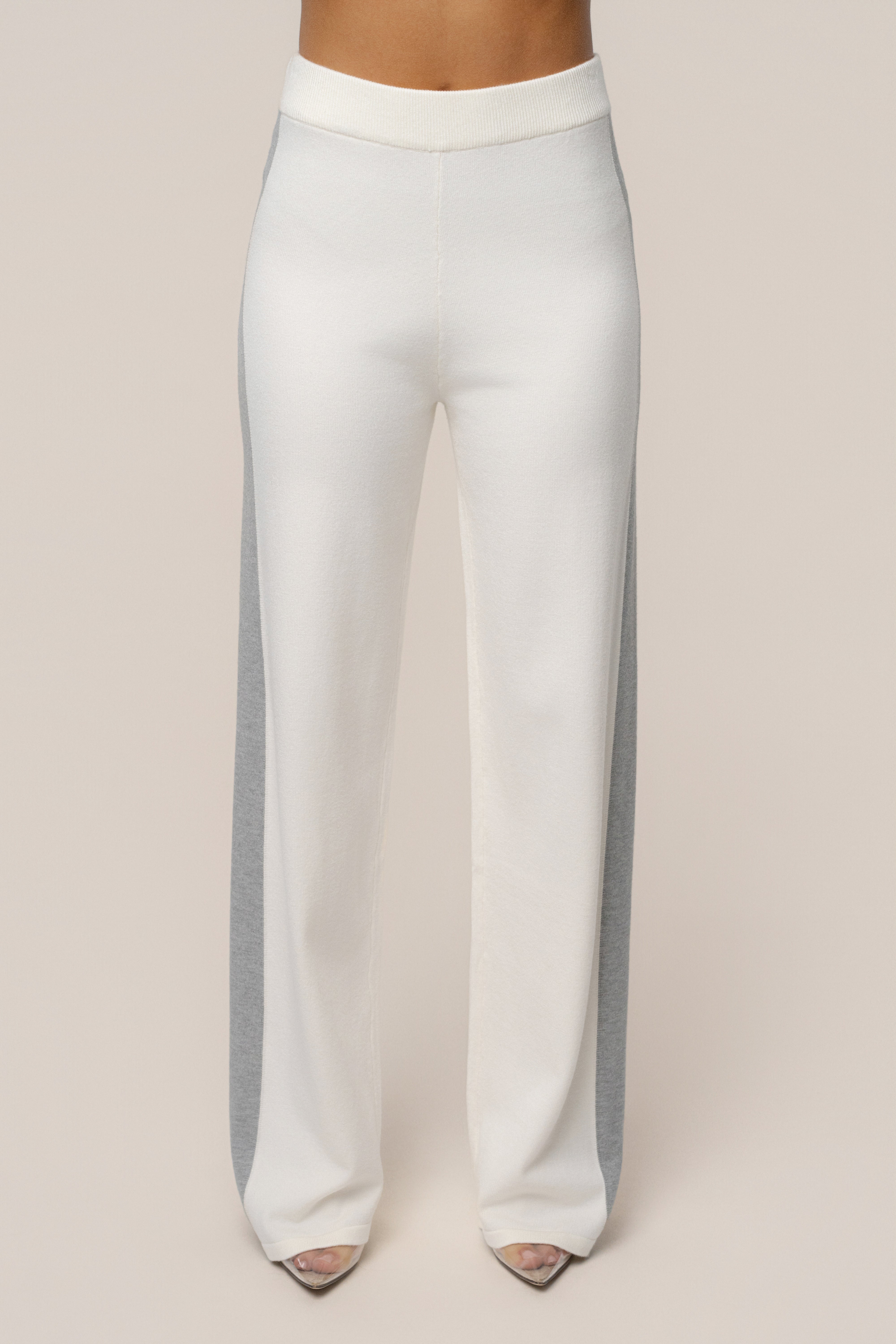 Ivory Chasing Fall Contrast Pant - JLUXLABEL