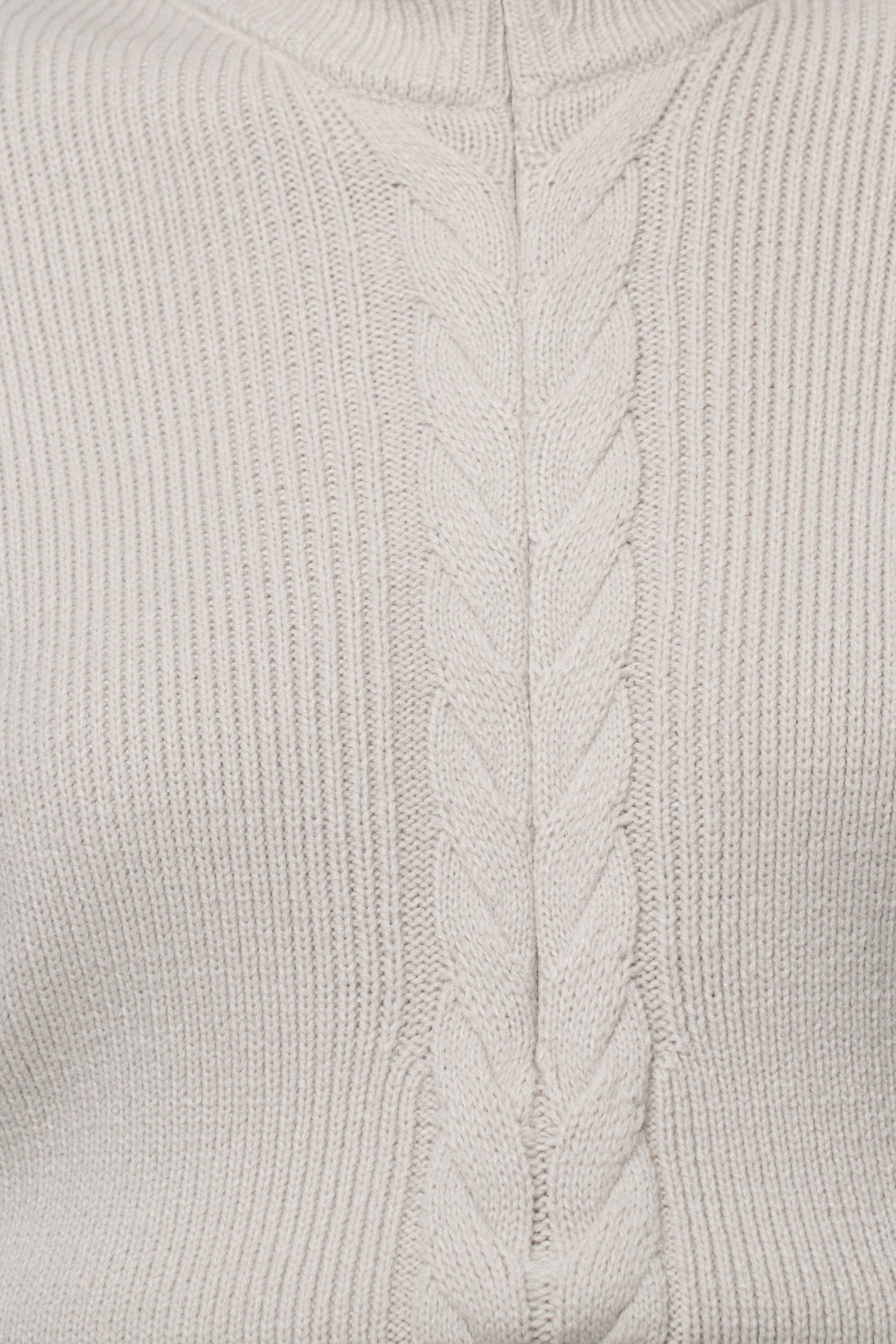 JLUXLABEL Stone Cozy Intentions ribbed dress displayed on a model, showcasing its fitted silhouette and textured fabric.