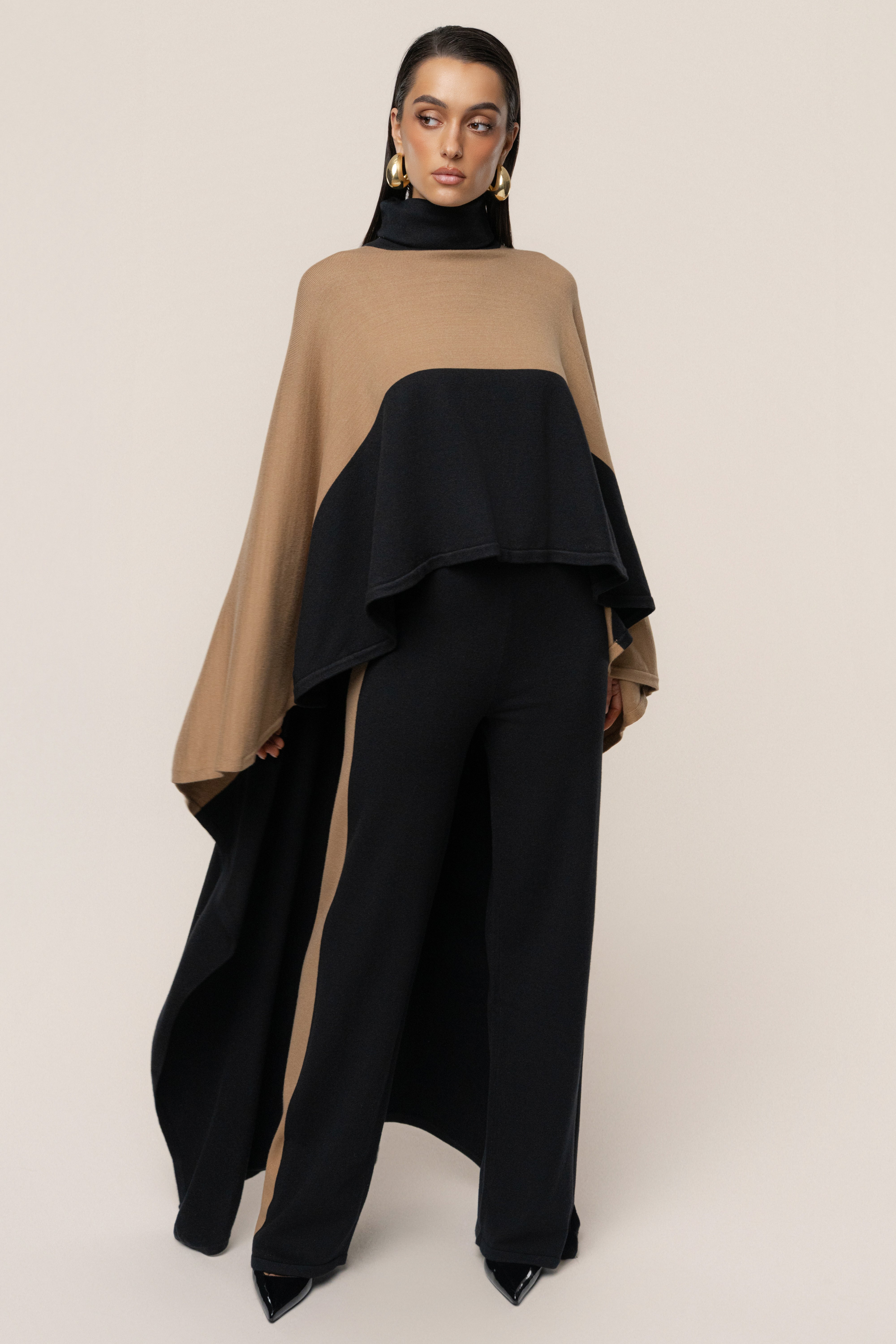 Black Chasing Fall Contrast Pant - JLUXLABEL