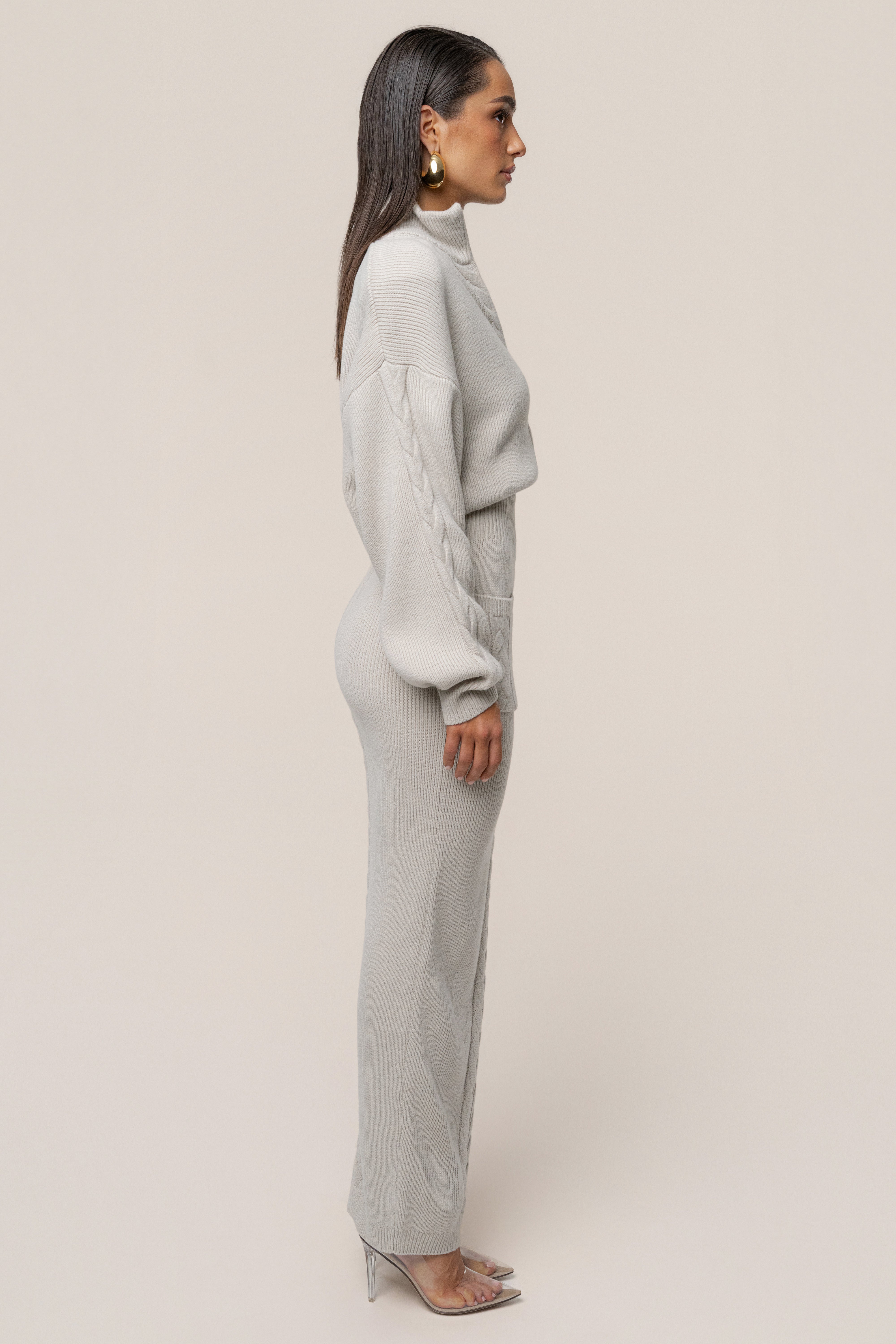 Stone Cozy Intentions Ribbed Dress