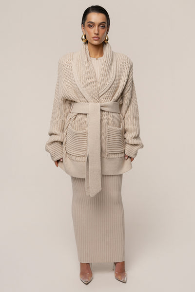 Stone Hazel Knit Cardigan