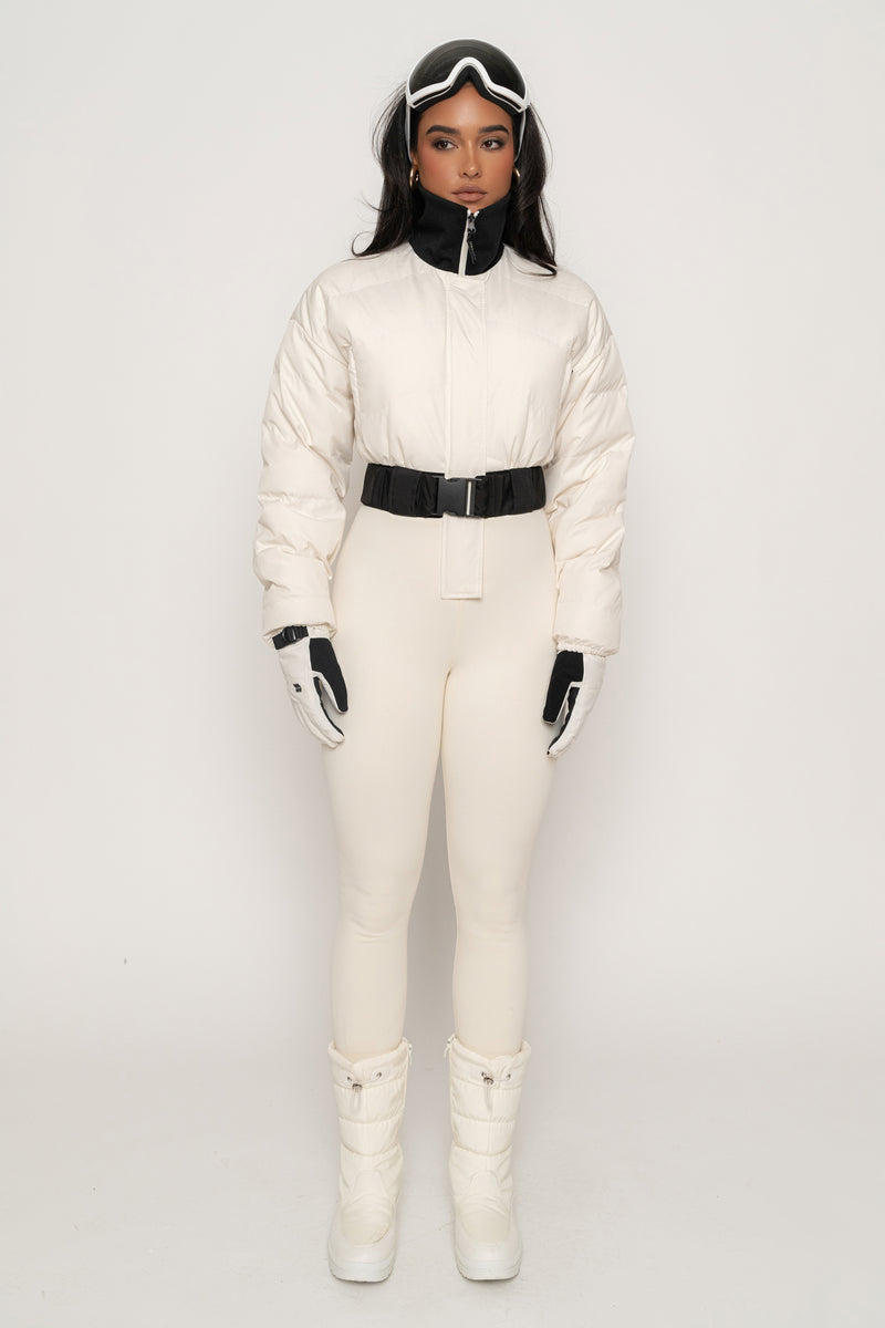 Ivory In Motion Nylon Jumpsuit