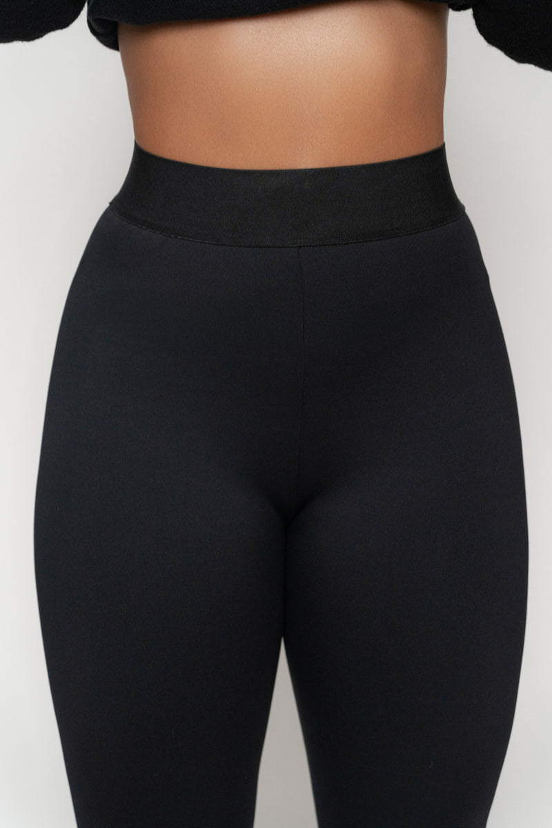 Black Essential High-Waist Leggings