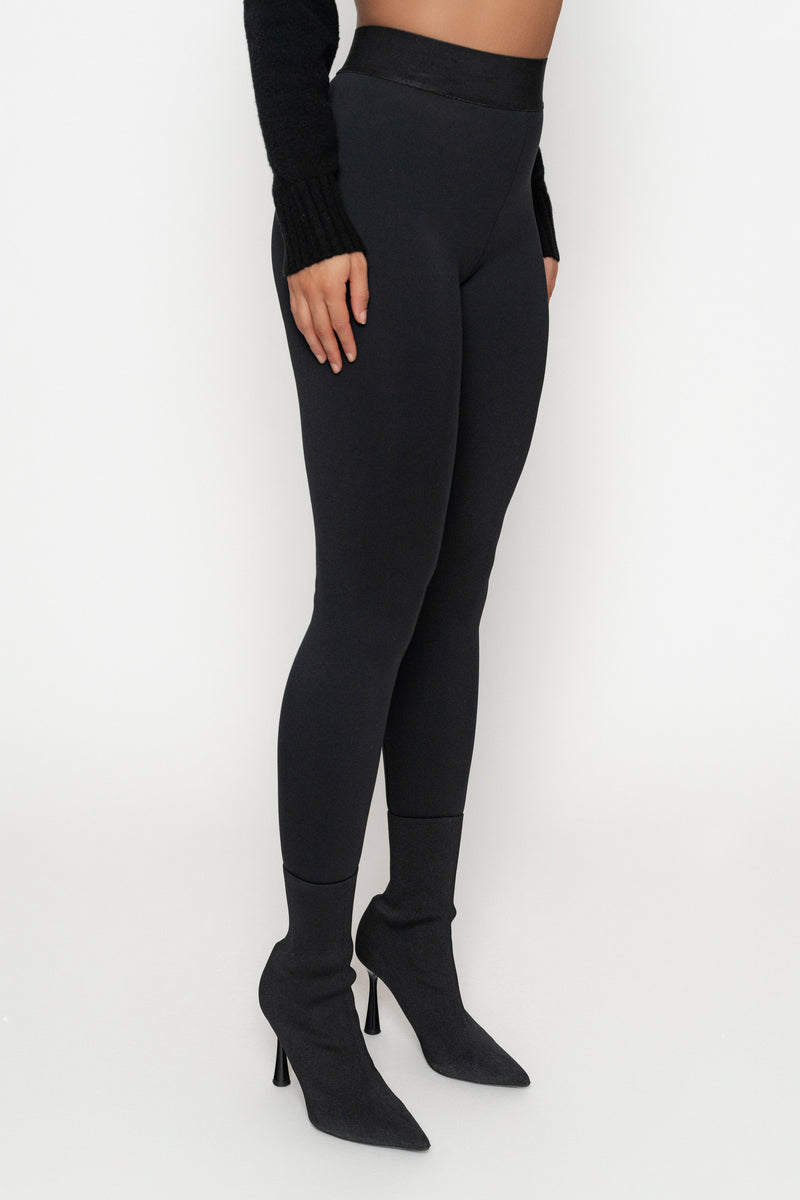 Black Essential High-Waist Leggings