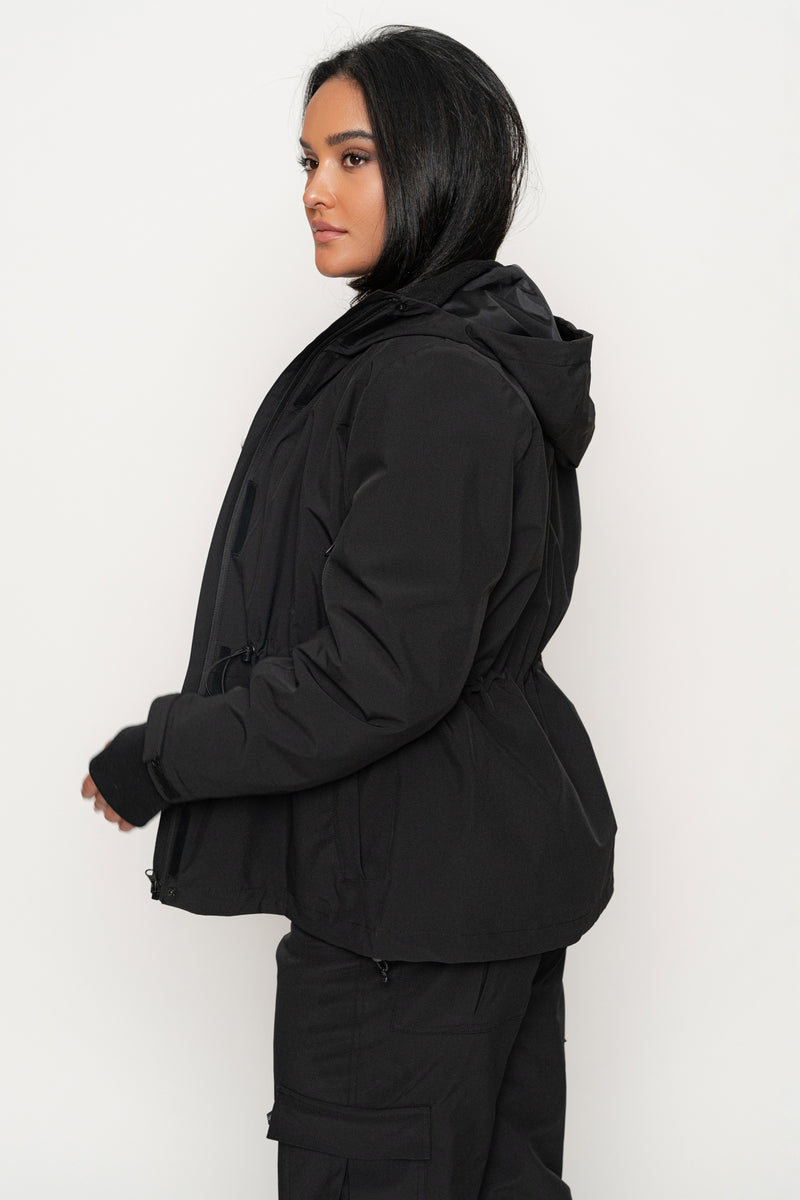 Black Polar Puffer Jacket