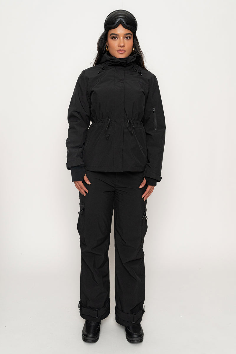 Black Polar Puffer Jacket