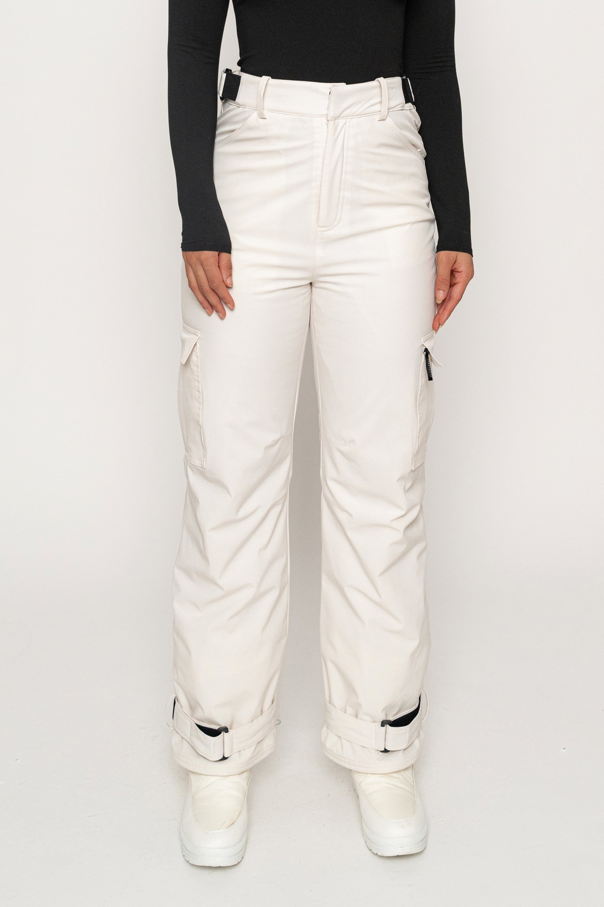 Ivory Snowfall Ski Pants - JLUXLABEL