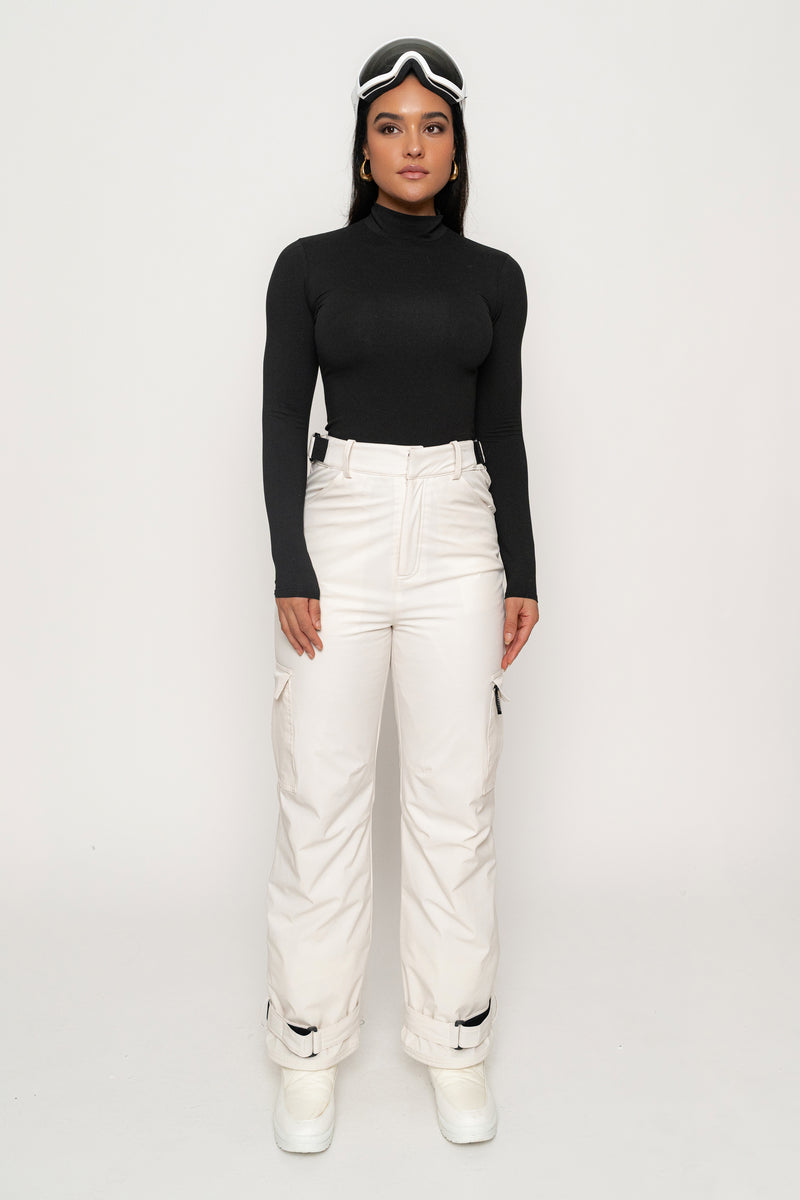 Ivory Snowfall Ski Pants