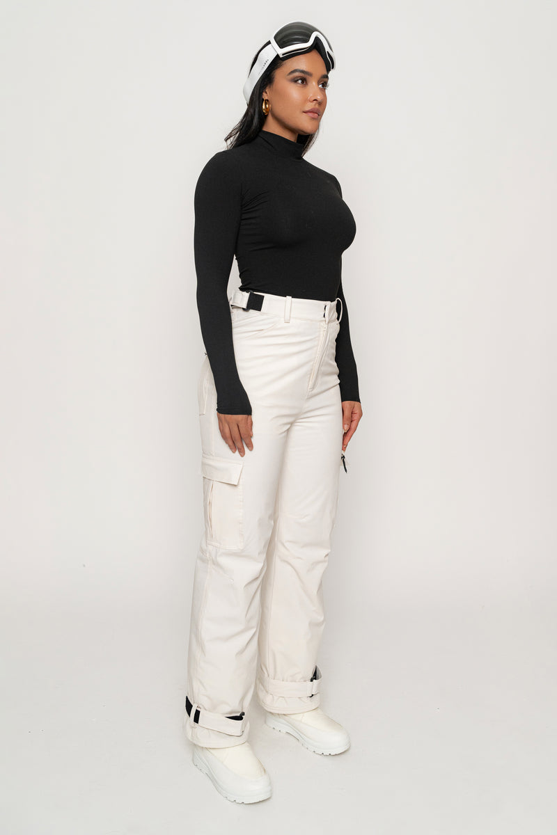 Ivory Snowfall Ski Pants