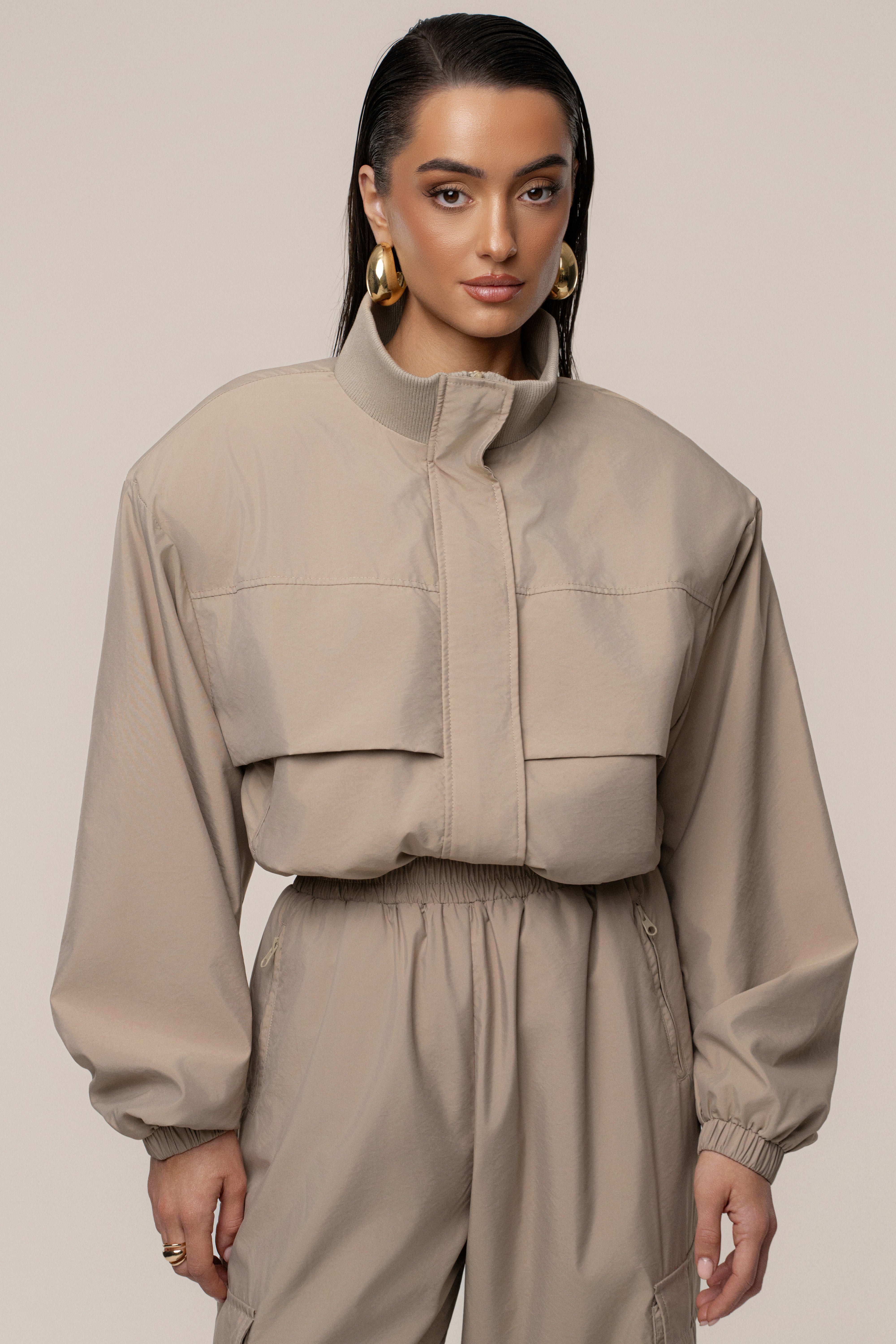Beige Endure Jacket - JLUXLABEL