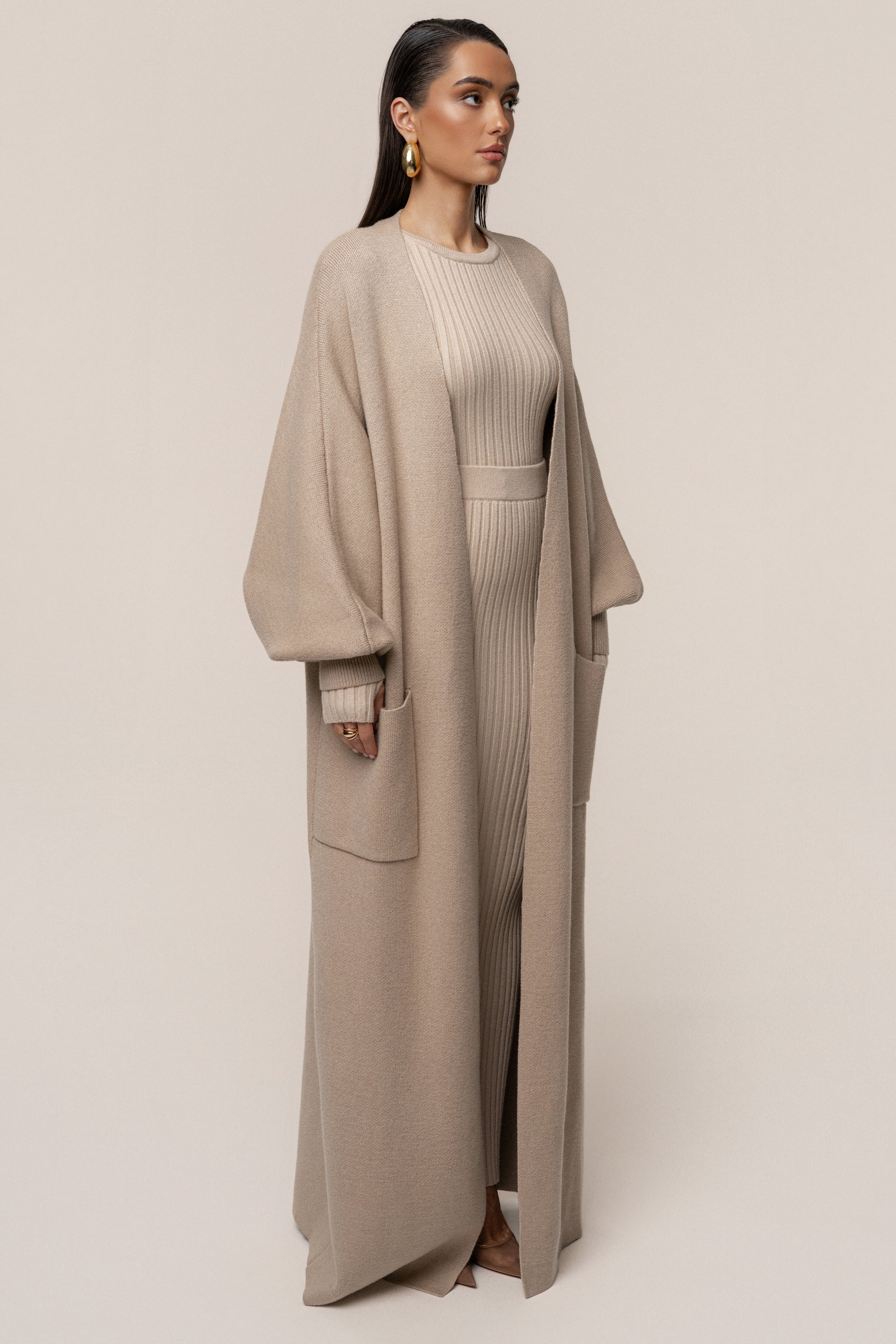 Beige Soft Embrace Cardigan